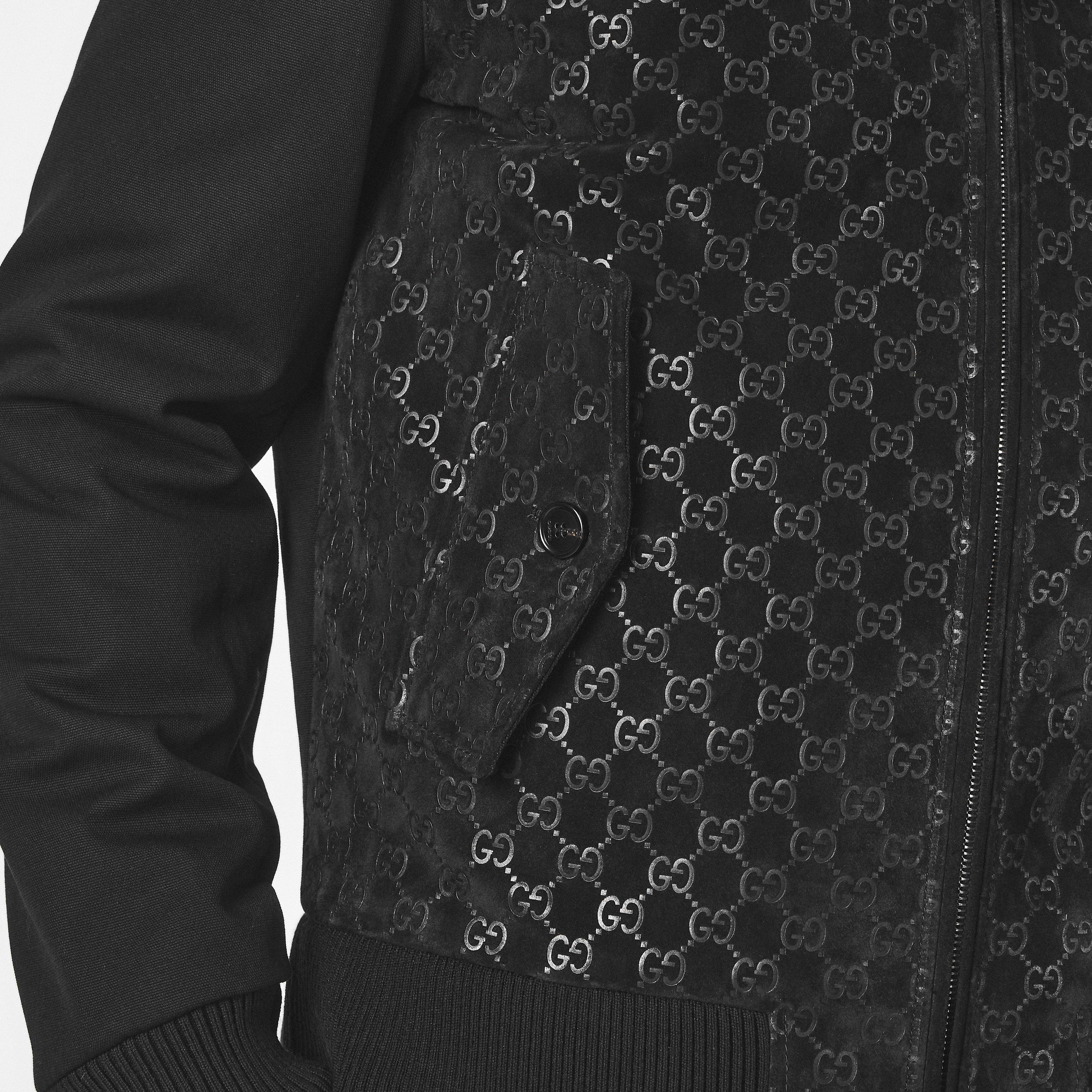 Black - Gucci - Men's Classic Leather Jacket - 5