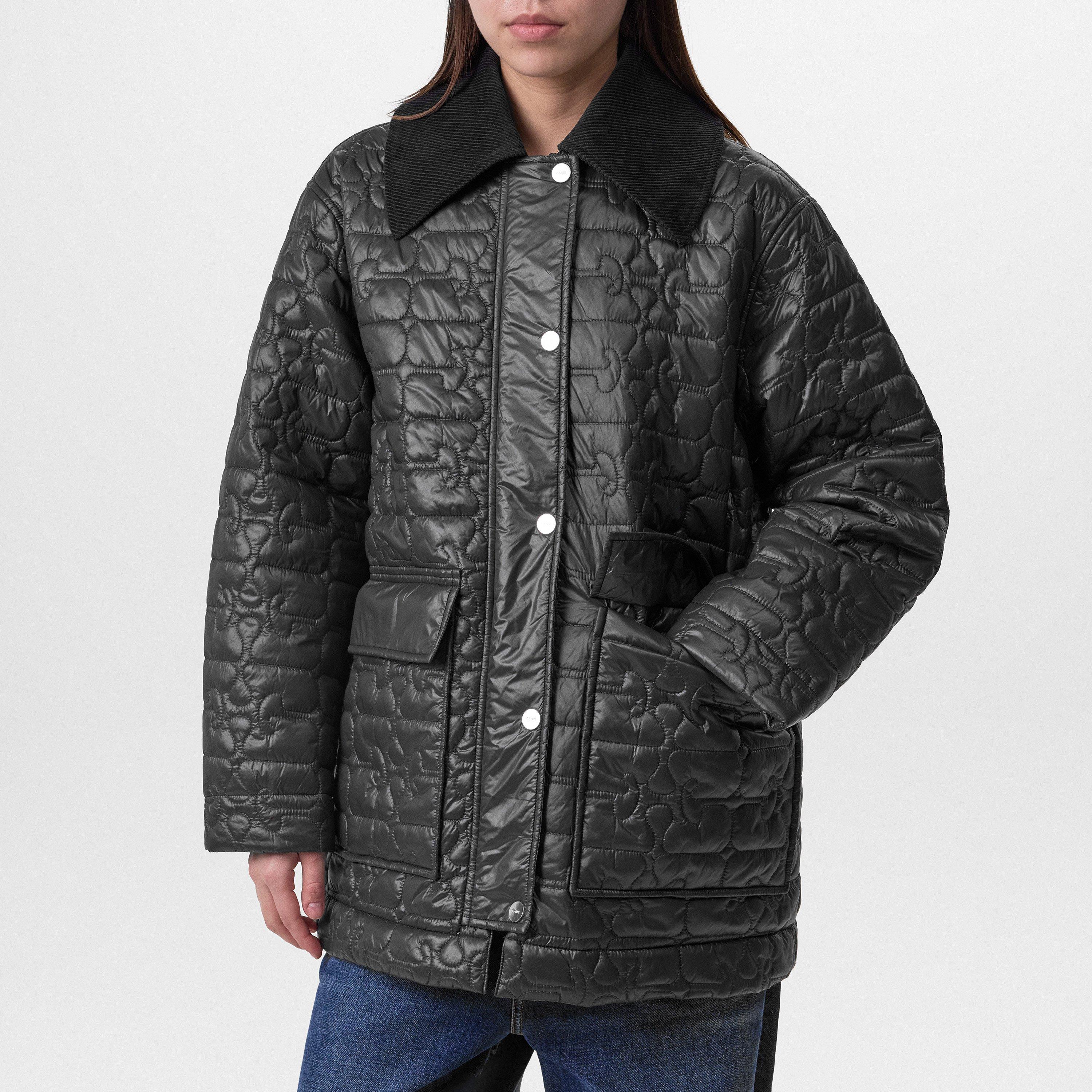 Phantom - Ganni - Women's Quilted Short Puffer Jacket - 3