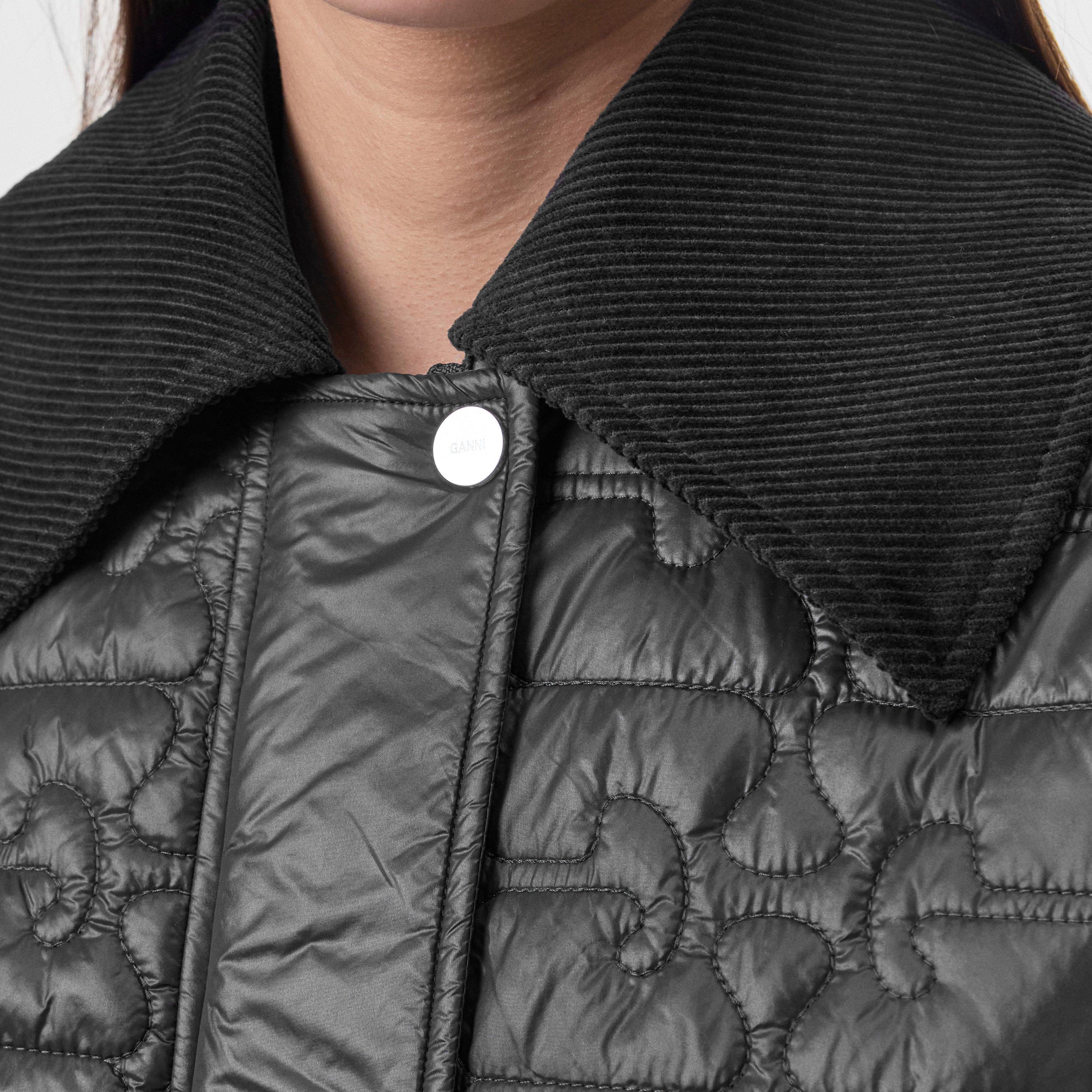 Phantom - Ganni - Women's Quilted Short Puffer Jacket - 5