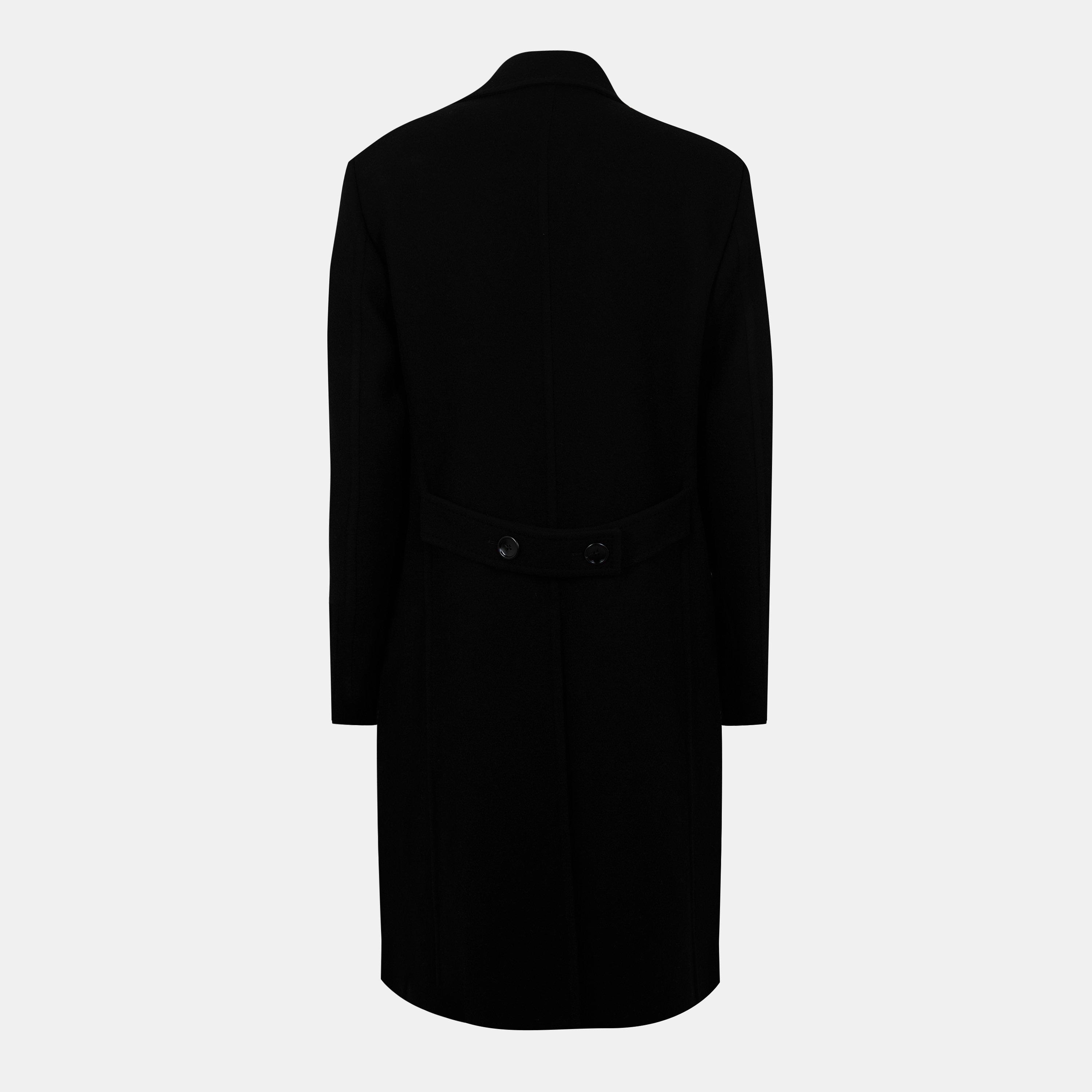 Black - Tom Ford - Men's Double-Breasted Overcoat - 2