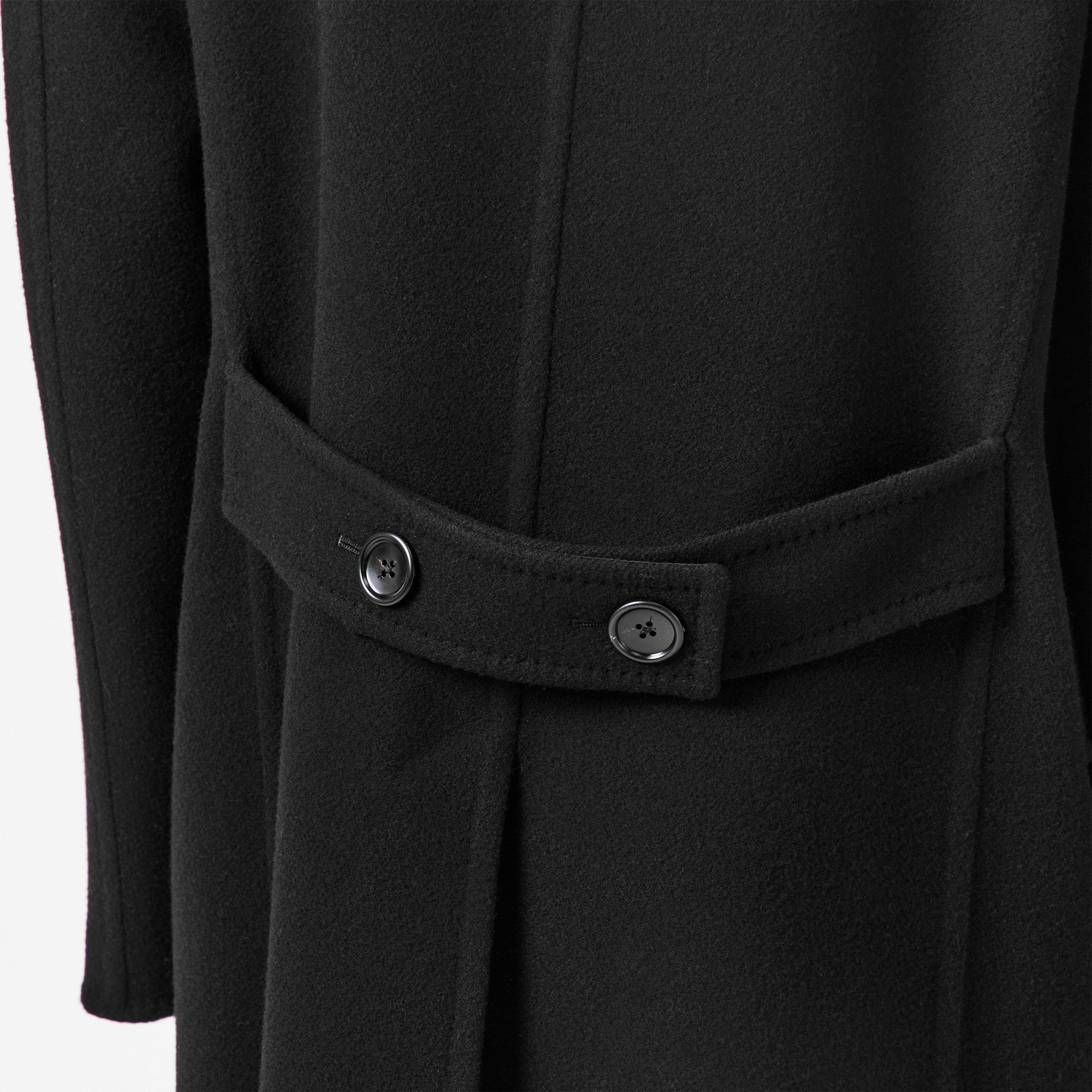 Black - Tom Ford - Men's Double-Breasted Overcoat - 5