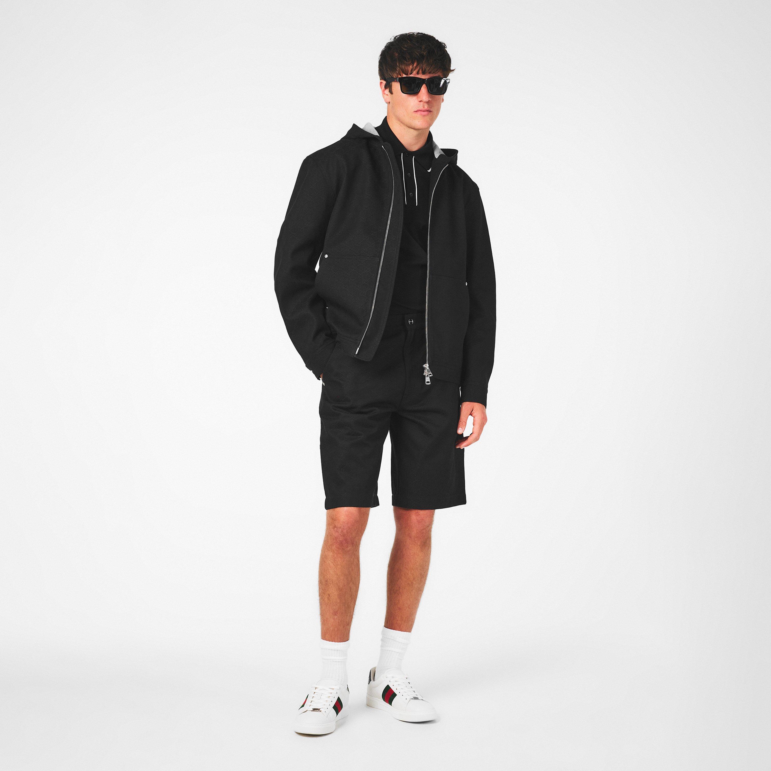 Black - Gucci - Men's Italian Crafted Structured Fit Denim Jacket - 6