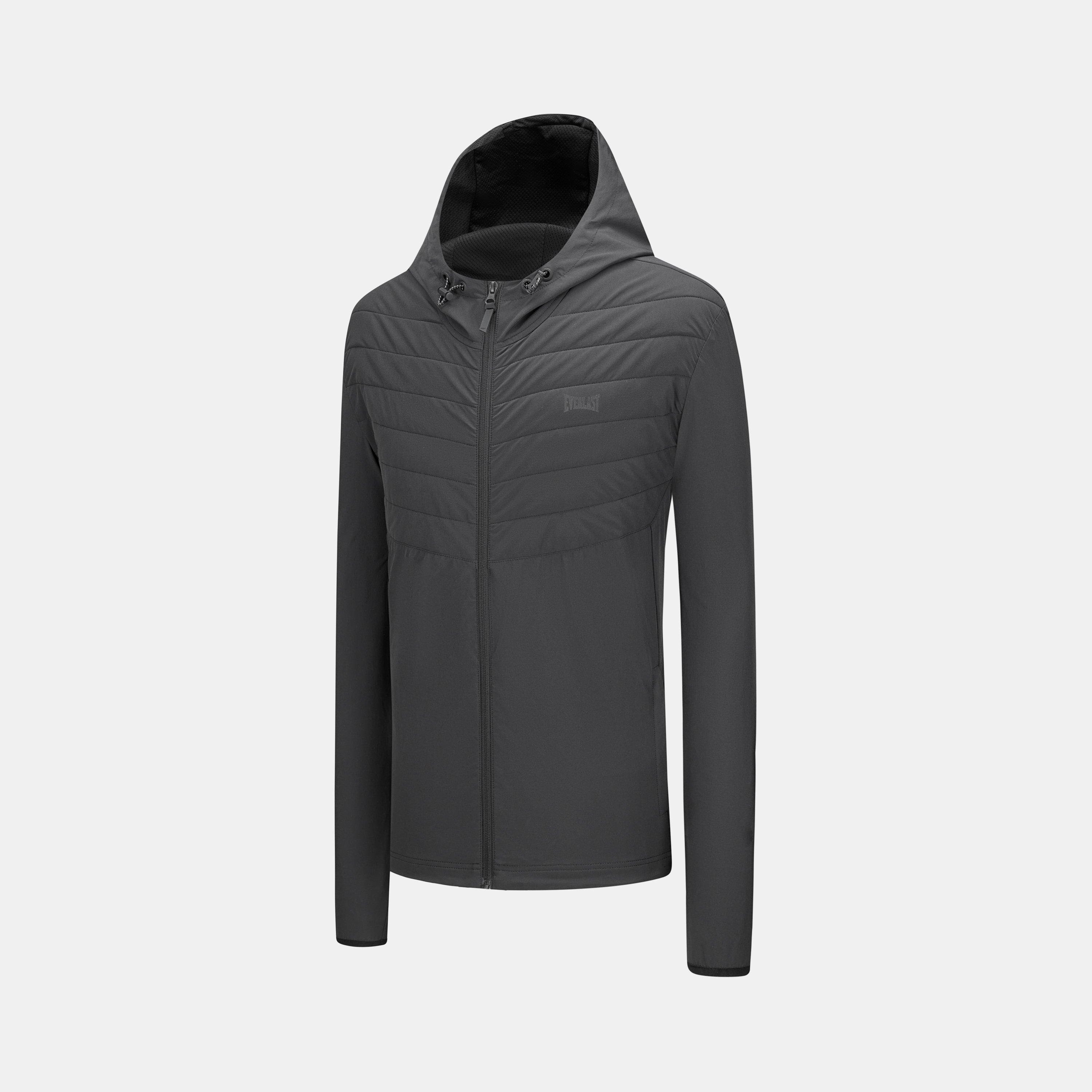 Nero/Carbonio - Everlast - Hybrid Padded Long Sleeve Tracksuit Top - 3