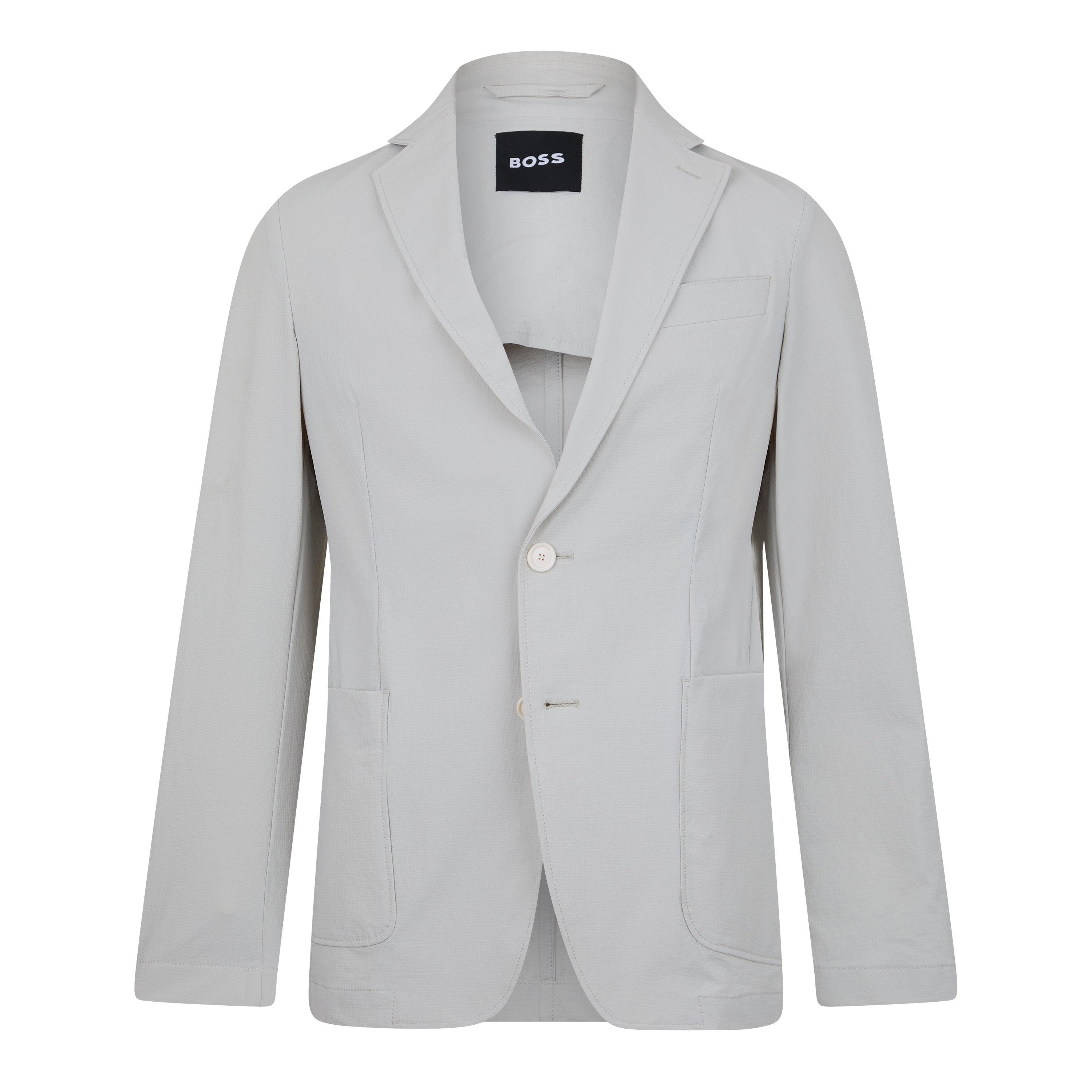 Boss Men's P-Hanry-Wg Tailored Fit Blazer - Open White - 46 (56)
