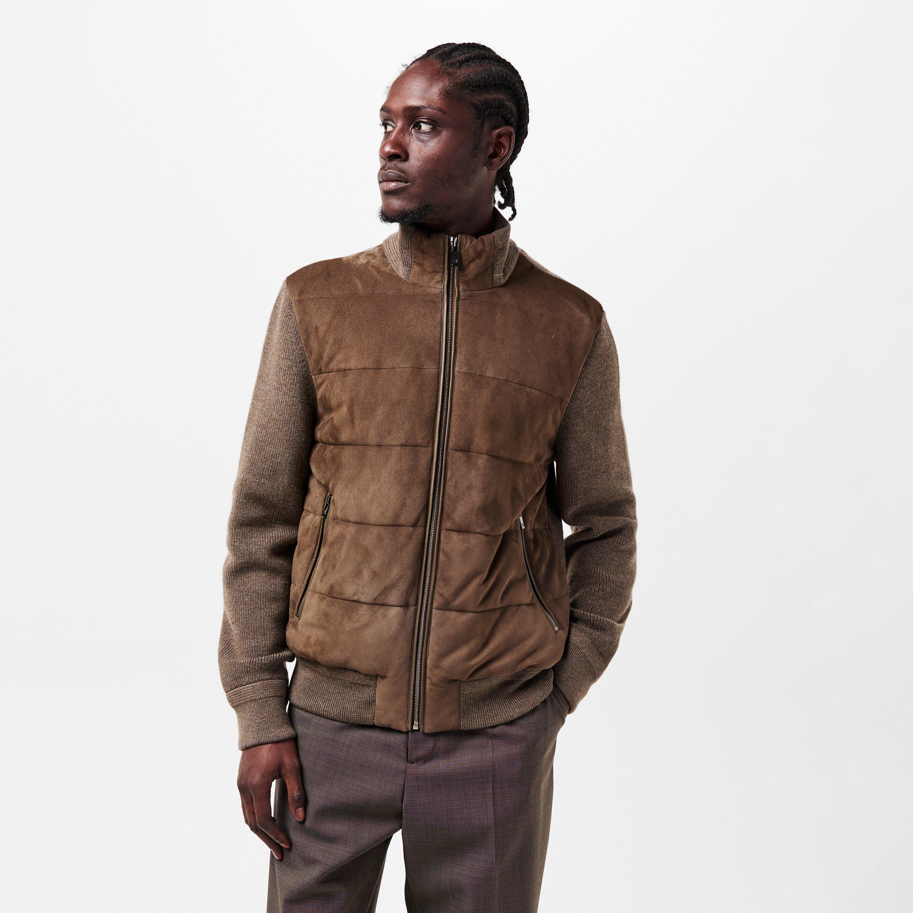 Pal Zileri Men's Structured Leather Jacket | Cruise Fashion