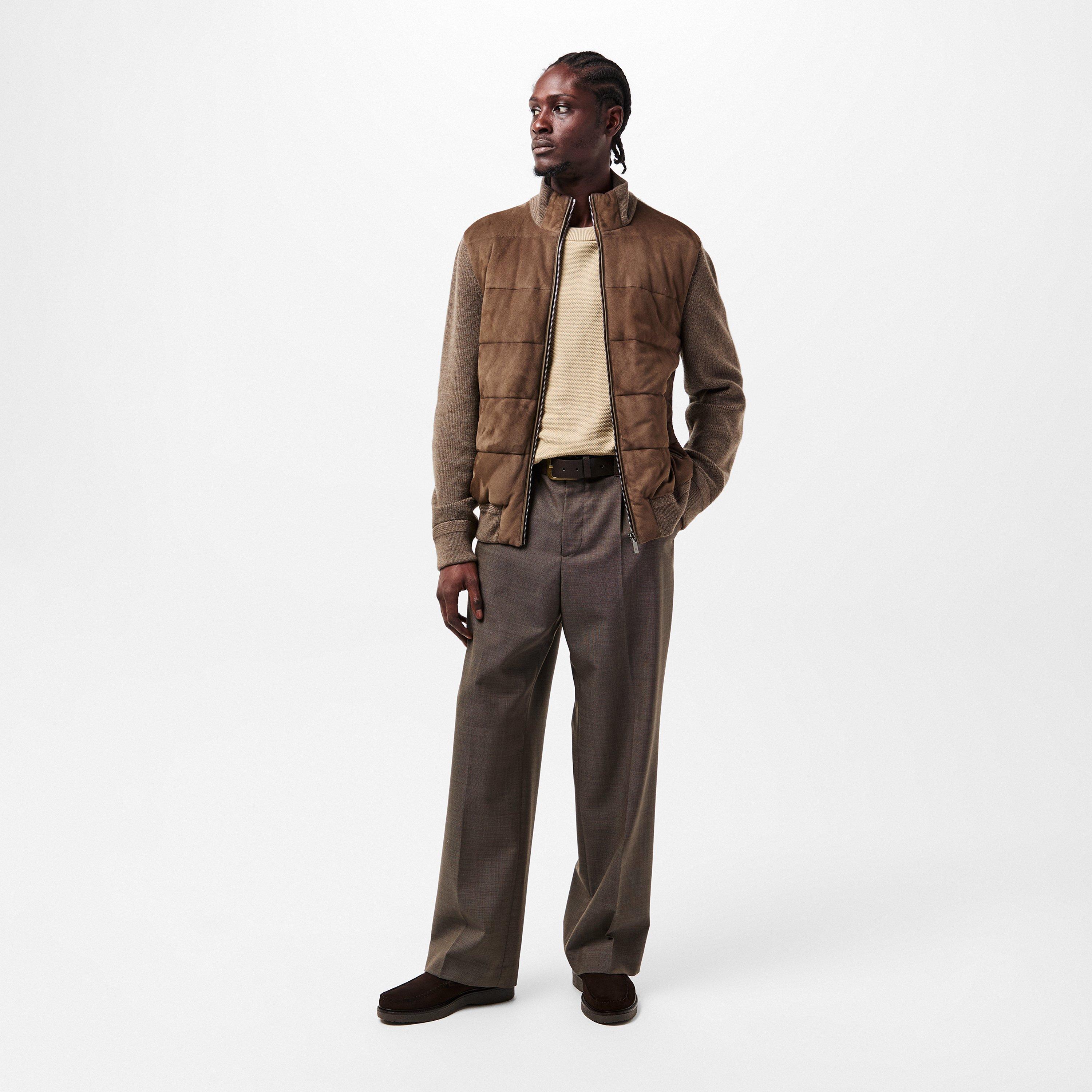 Pal Zileri Men's Structured Leather Jacket | Cruise Fashion