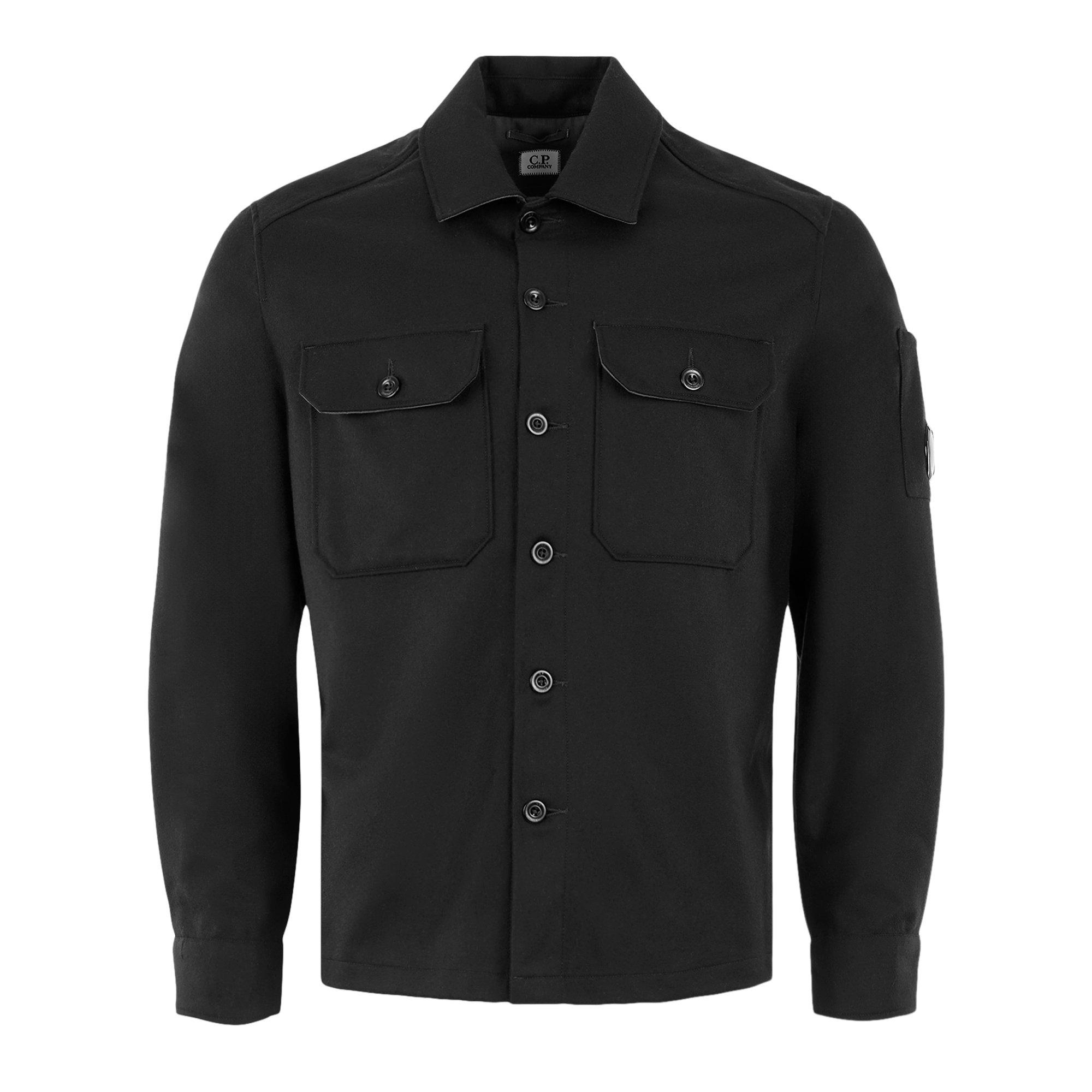 Black 999 - CP Company - Men's Multi-Pocket Overshirt - 1