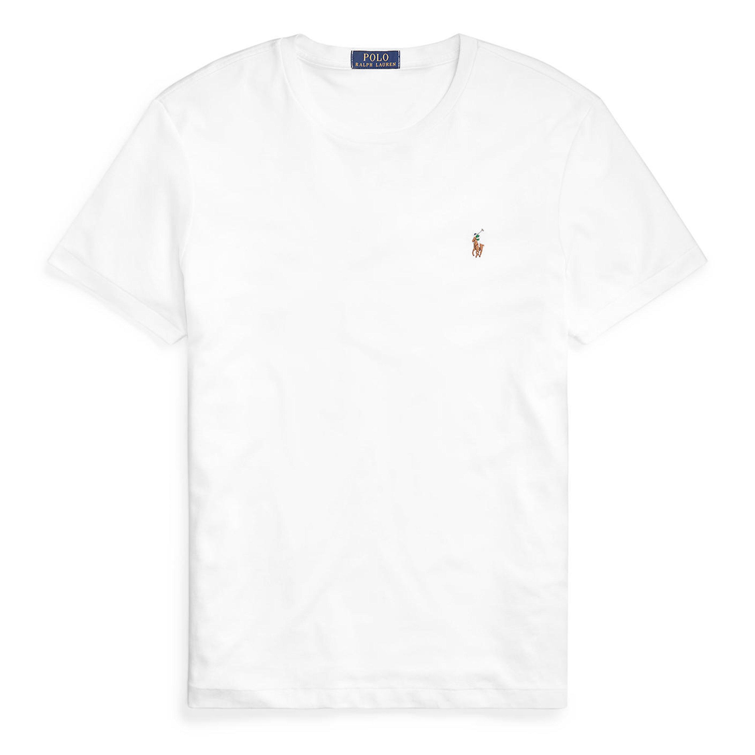 Polo Ralph Lauren Men's White Regular Fit Pima T-Shirt - 2XL