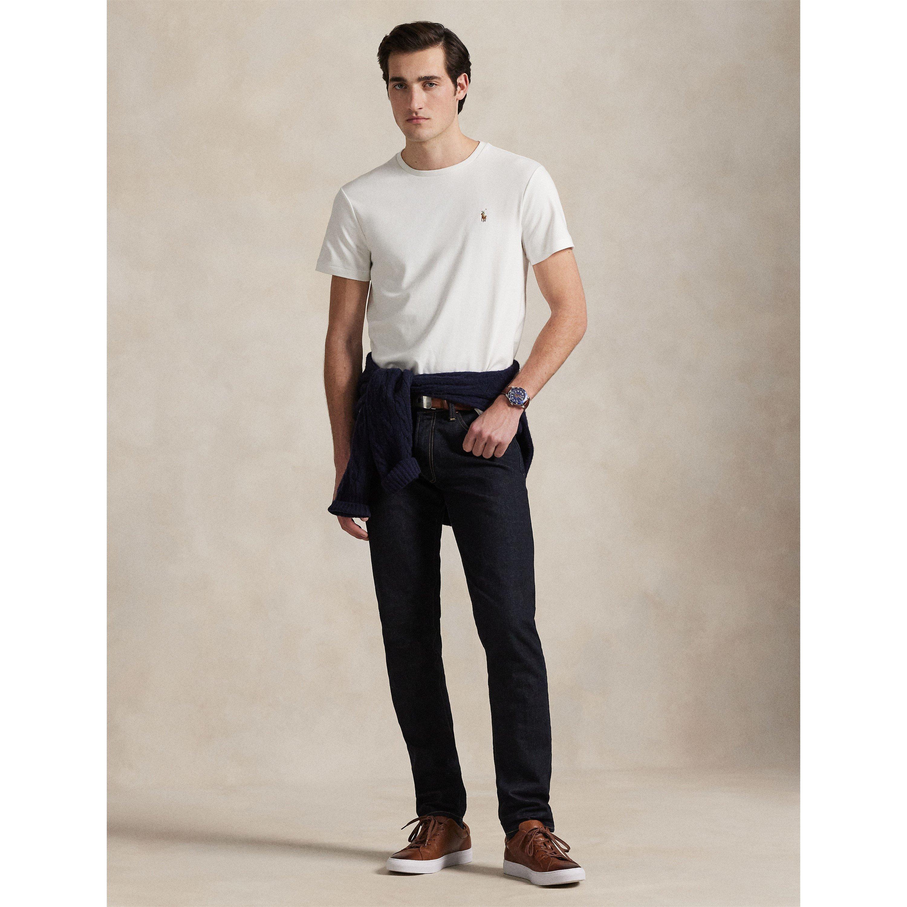 White - Polo Ralph Lauren - Men's Regular Fit Pima T-Shirt - 6