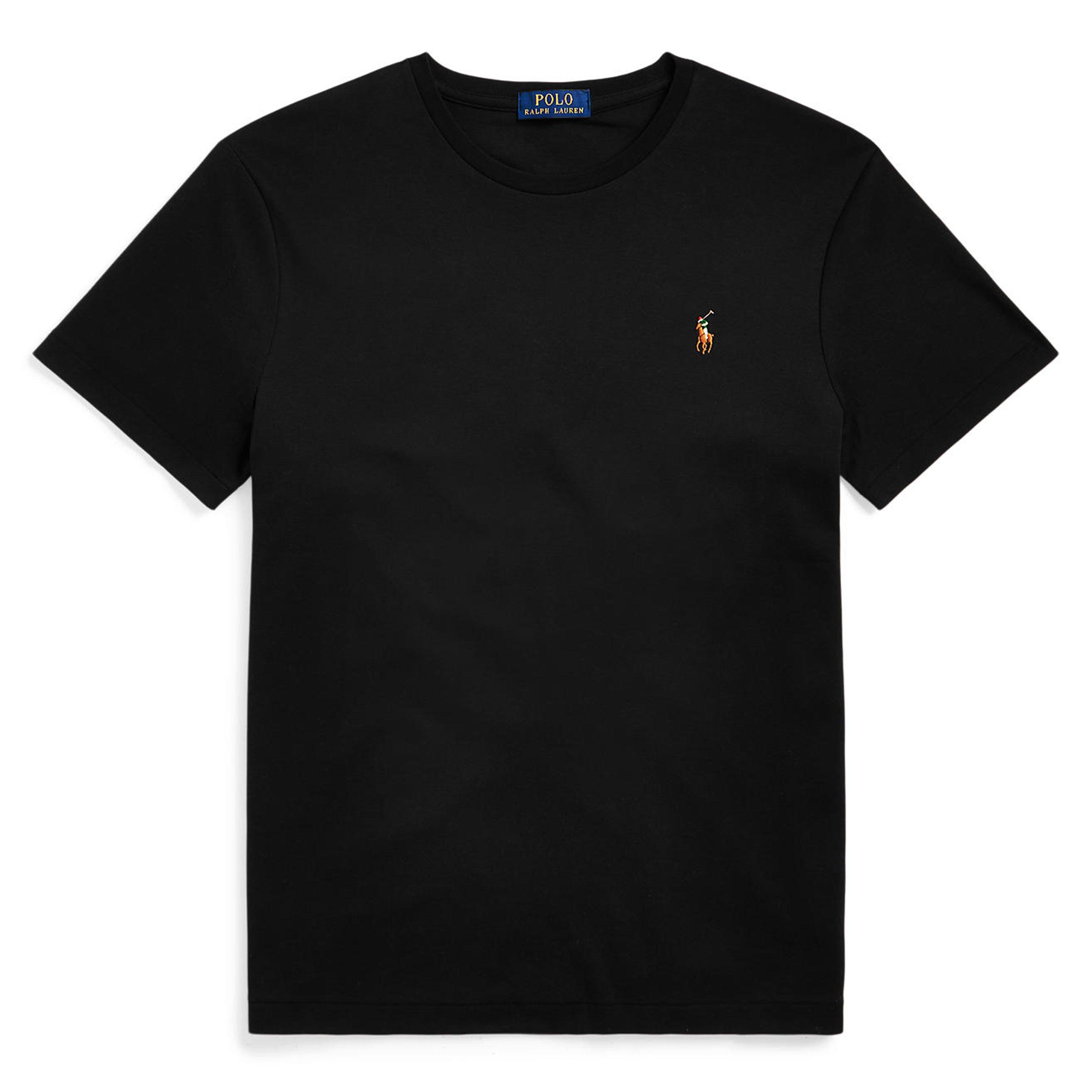 Polo Ralph Lauren Men's Polo Black Regular Fit Pima T-Shirt - 2XL
