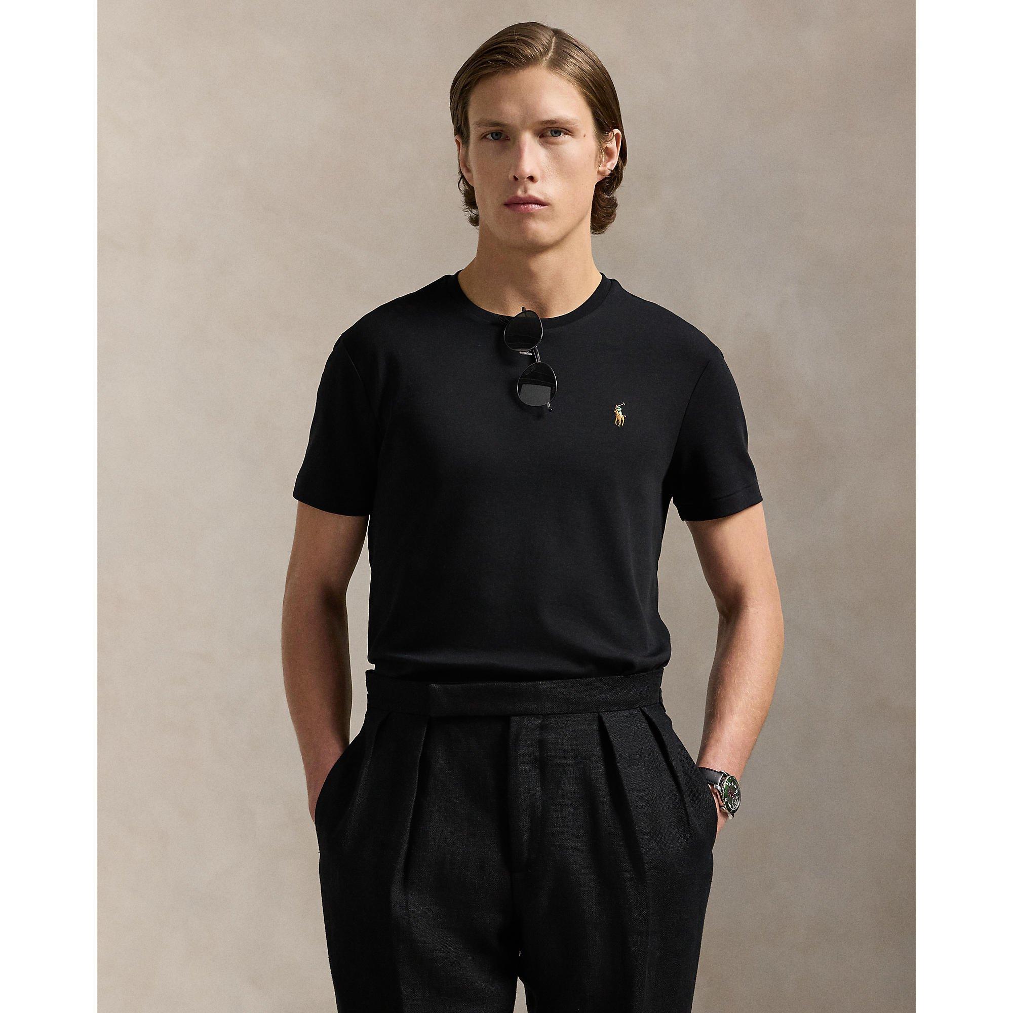 Polo Black - Polo Ralph Lauren - Men's Regular Fit Pima T-Shirt - 3