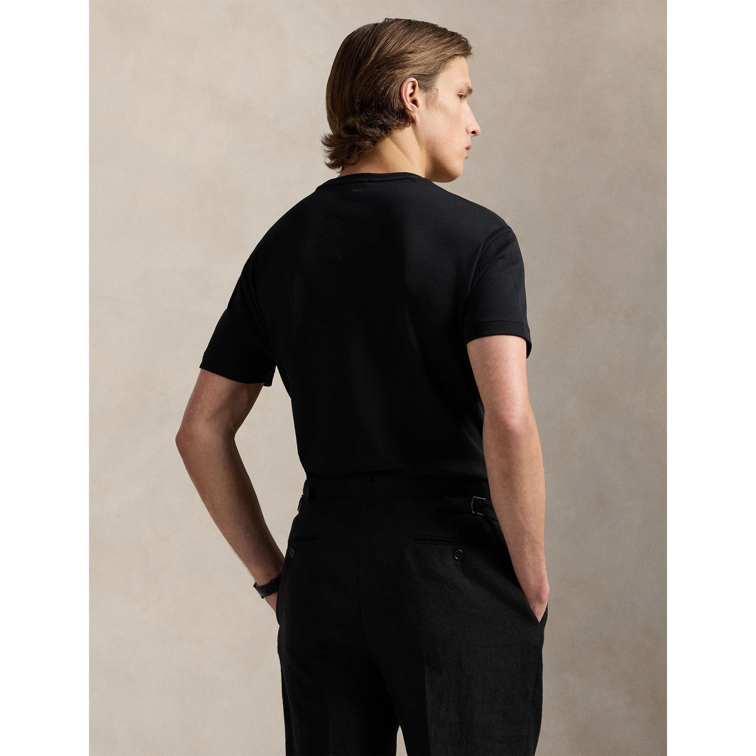 Polo Black - Polo Ralph Lauren - Men's Regular Fit Pima T-Shirt - 4