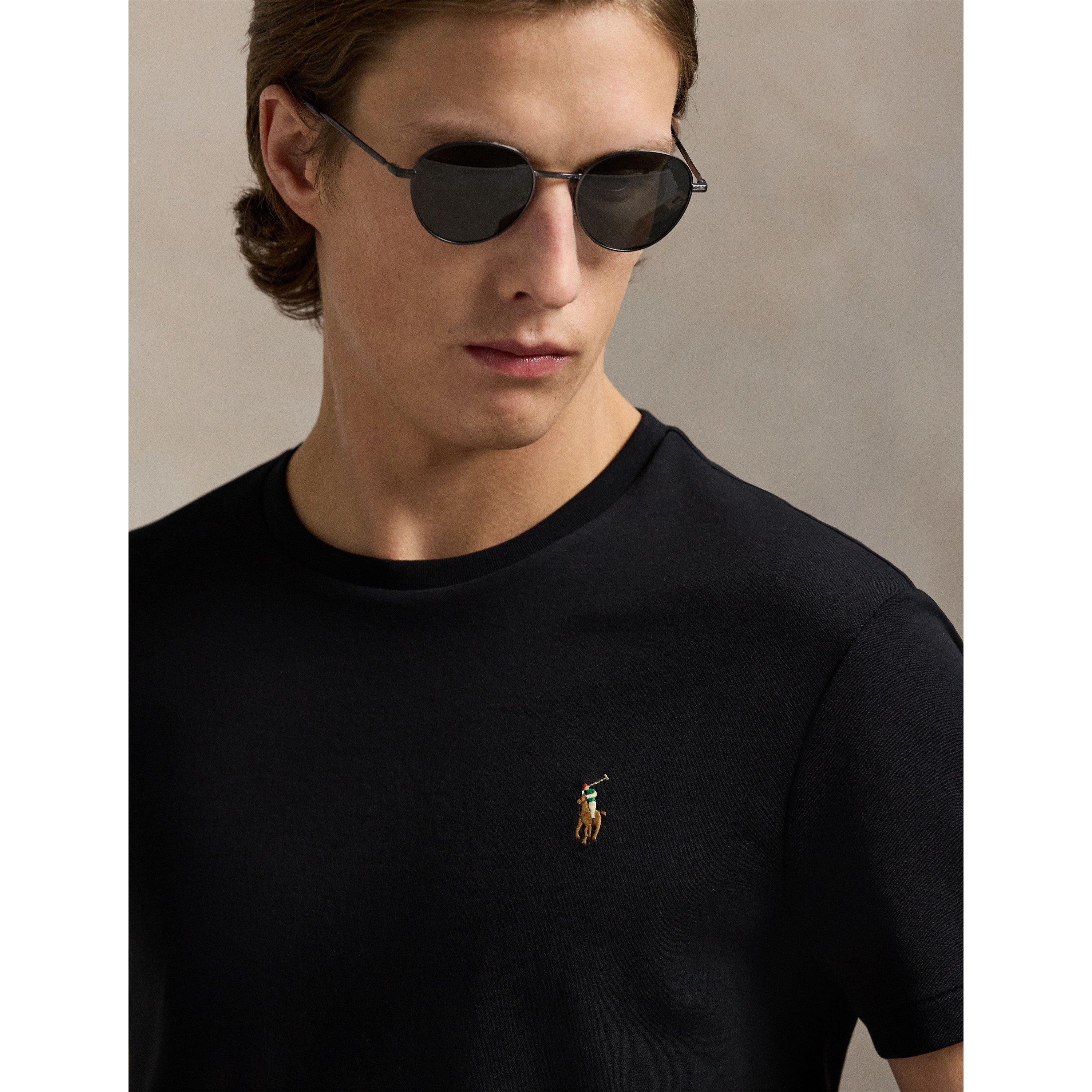Polo Black - Polo Ralph Lauren - Men's Regular Fit Pima T-Shirt - 5