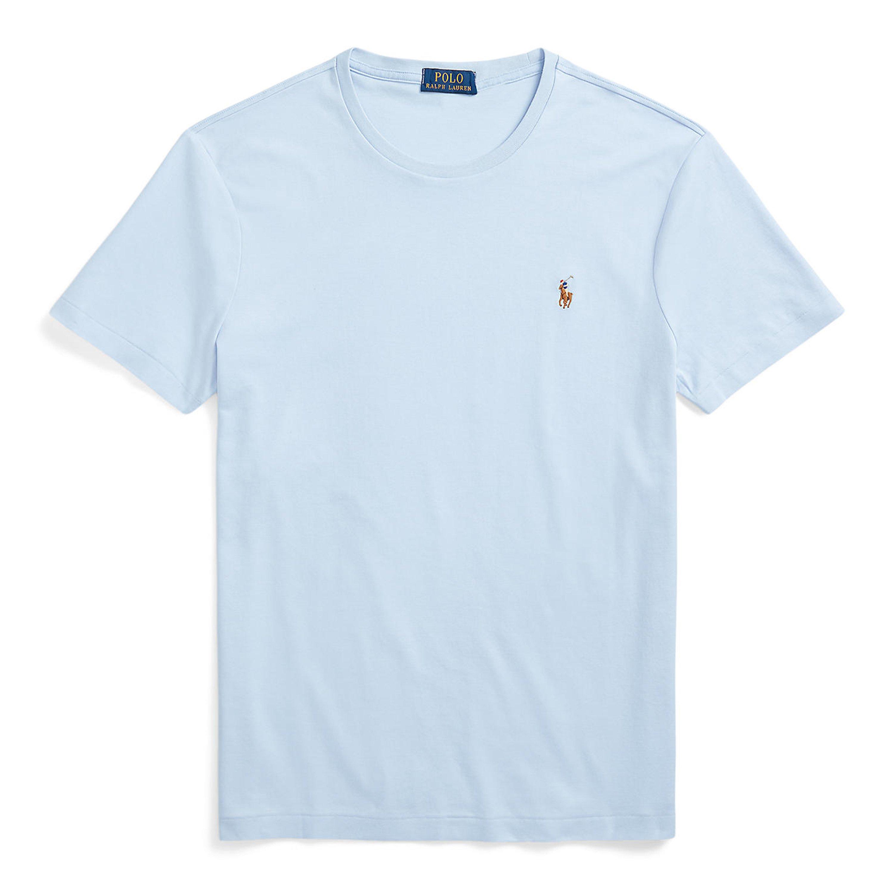 Polo Ralph Lauren Men's Office Blue Regular Fit Pima T-Shirt - 2XL