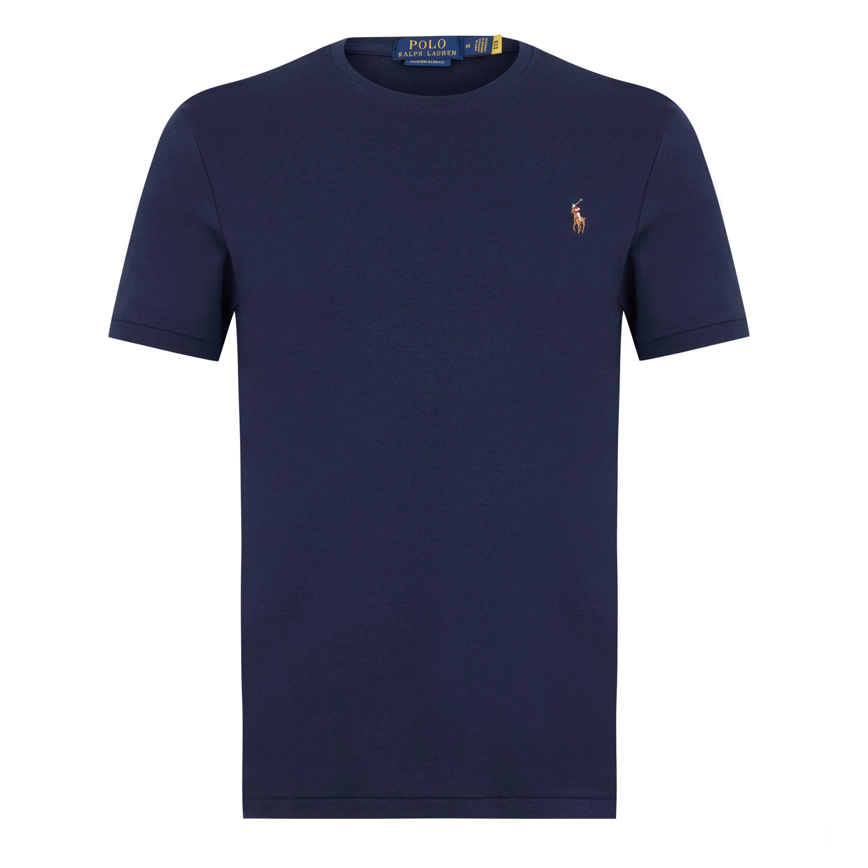 French Navy - Polo Ralph Lauren - Men's Regular Fit Pima T-Shirt - 1