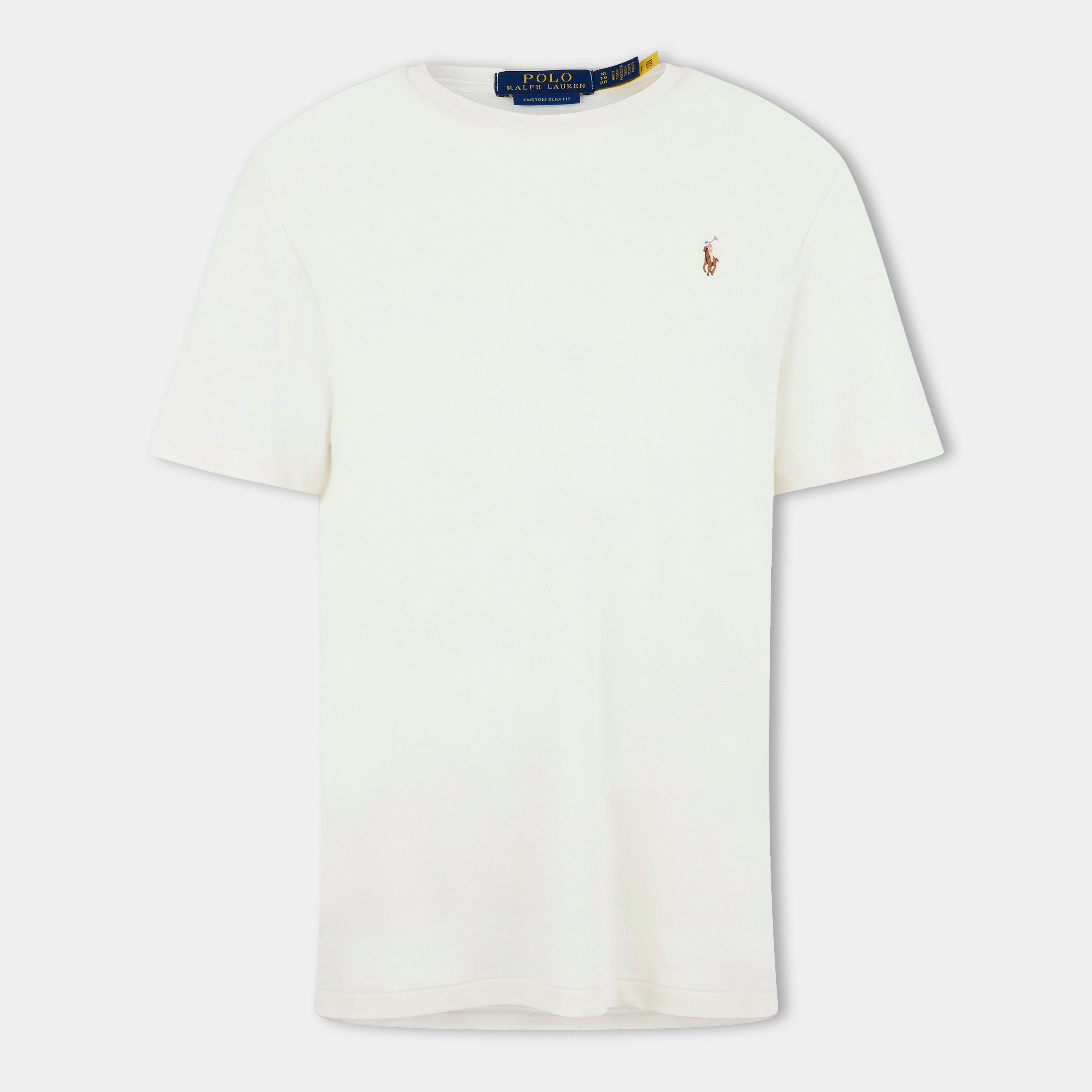 Polo Ralph Lauren Men's Regular Fit Pima T-Shirt - Pale Cream - L