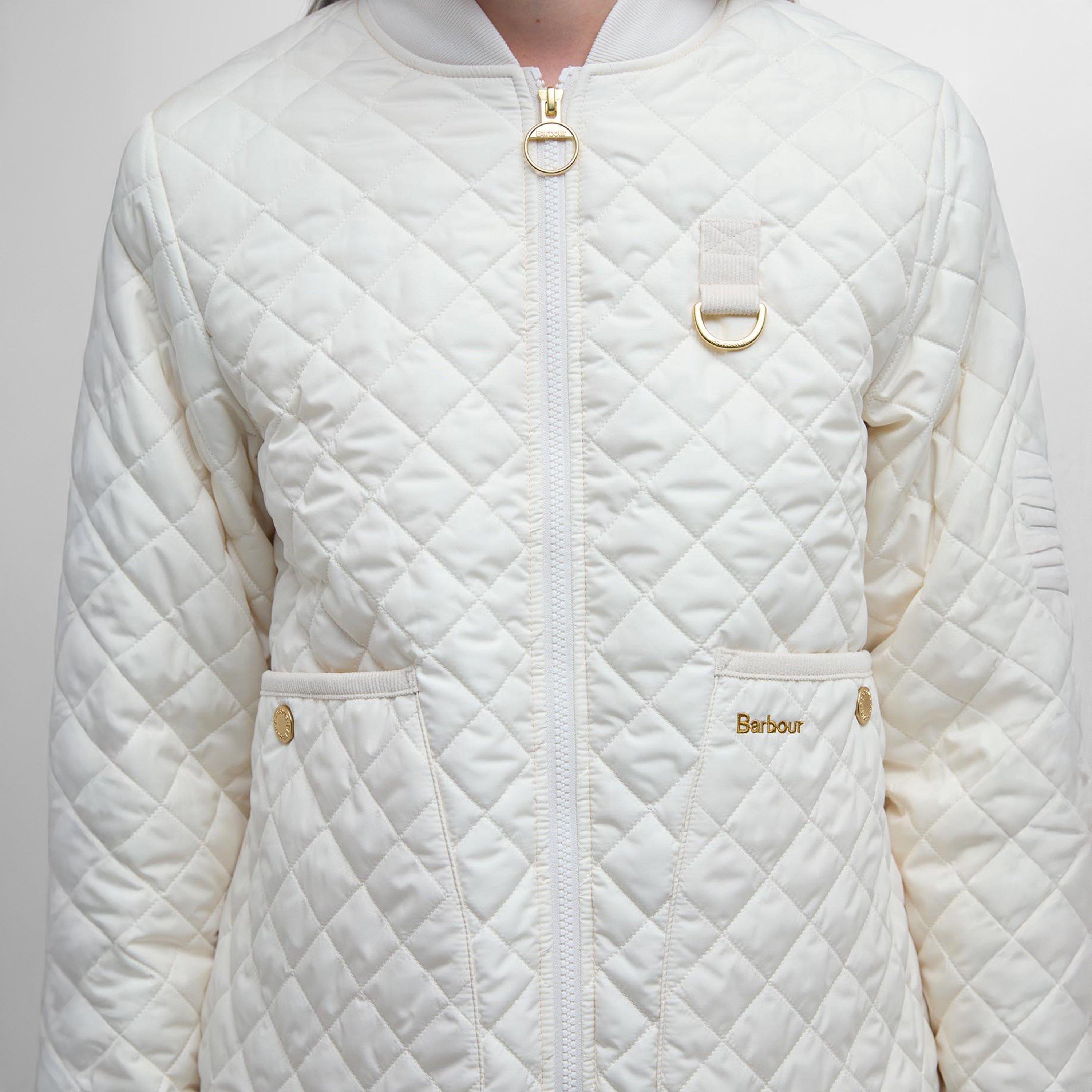 Neutral - Barbour - Women's Reyna Diamond Quilted Fitted Jacket - 6
