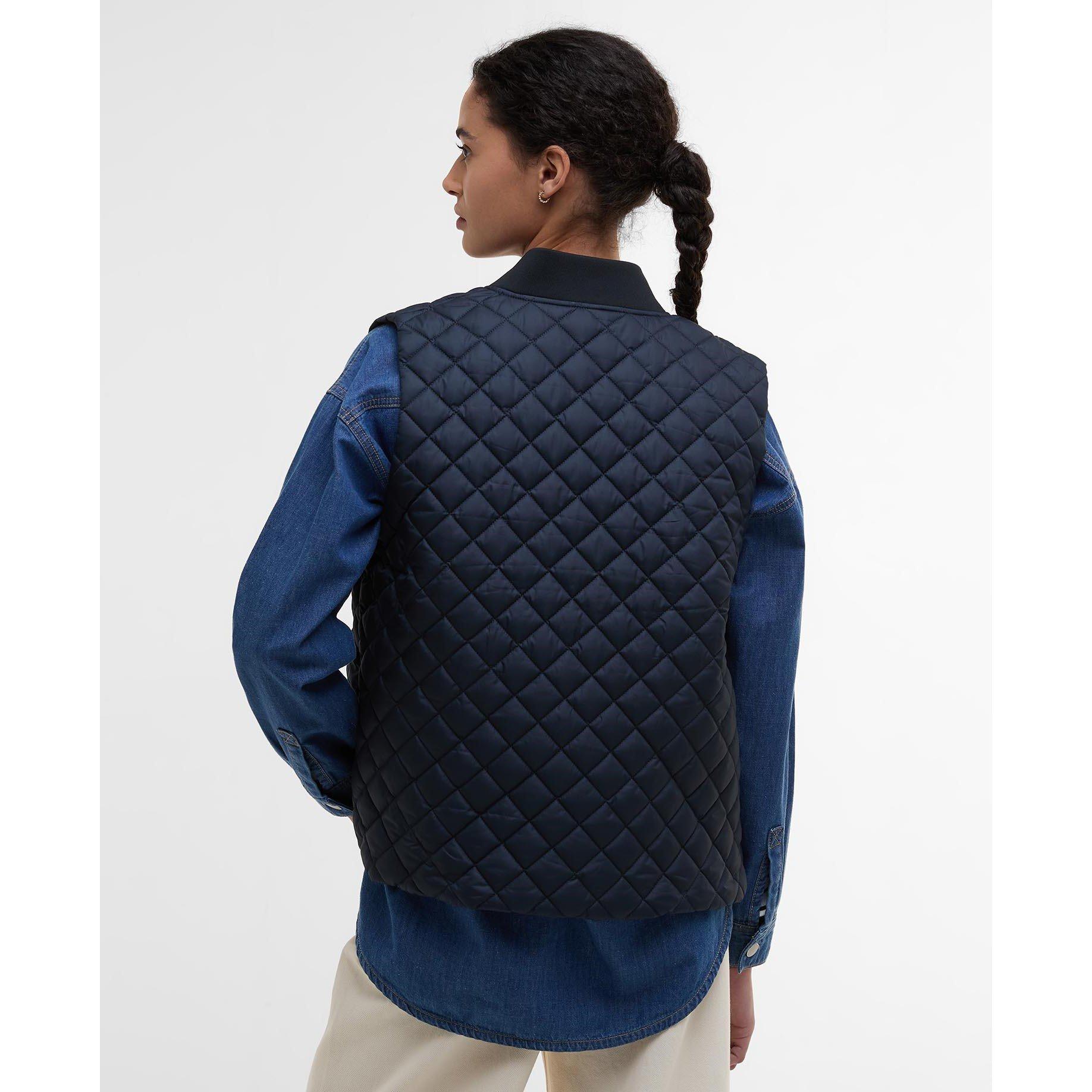 Dark Navy - Barbour - Women's Rosalie Quilted Sleeveless Gilet - 3