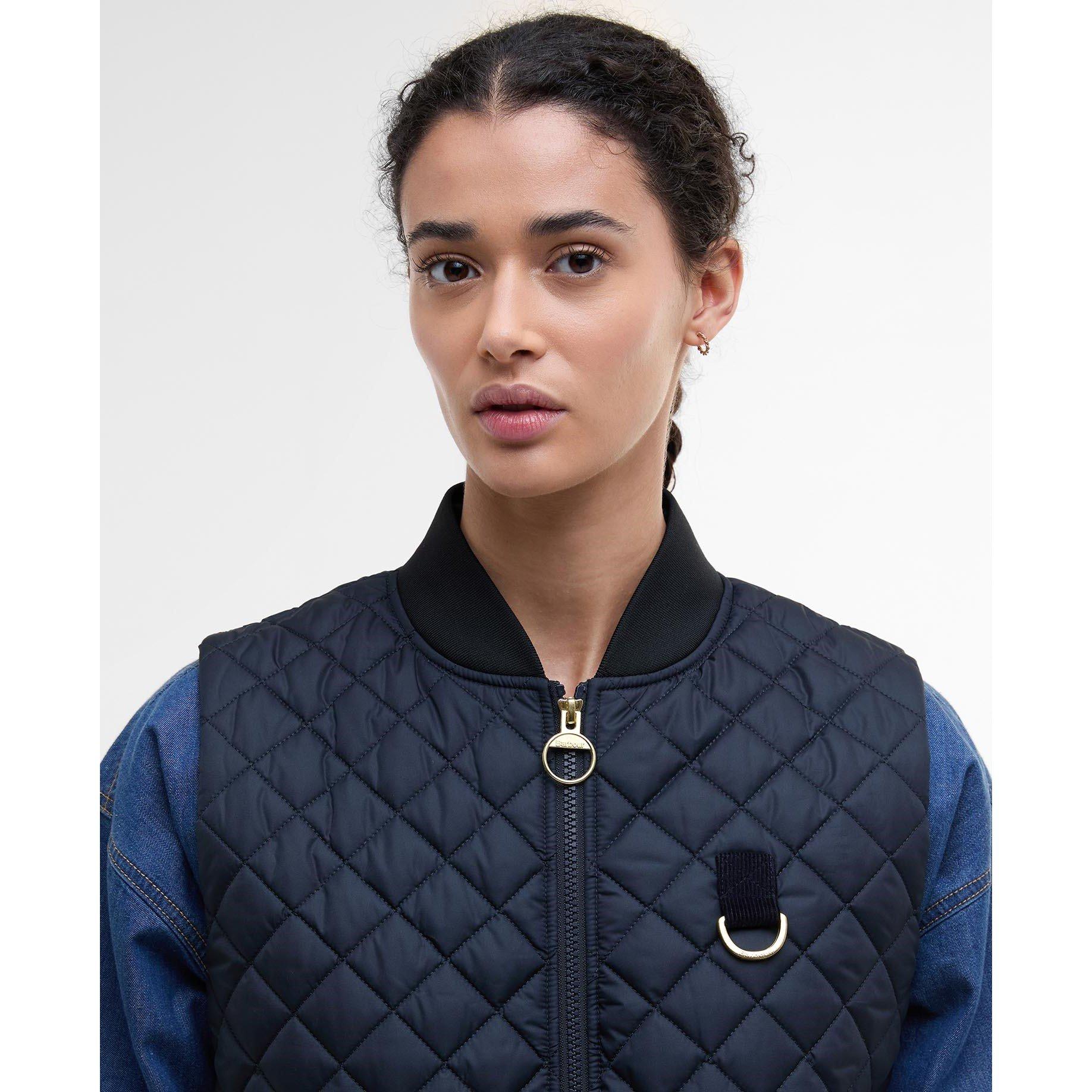 Dark Navy - Barbour - Women's Rosalie Quilted Sleeveless Gilet - 4