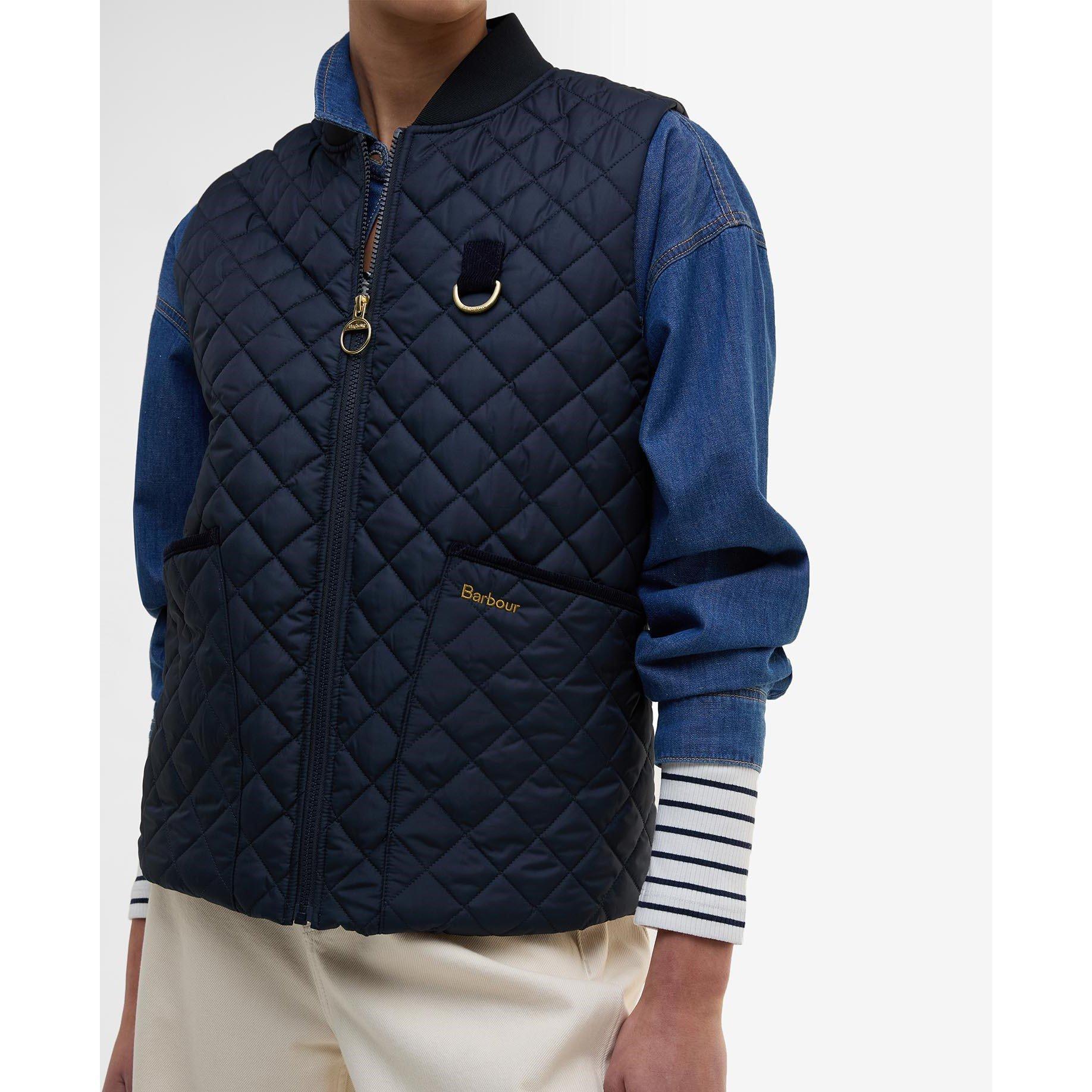 Dark Navy - Barbour - Women's Rosalie Quilted Sleeveless Gilet - 5