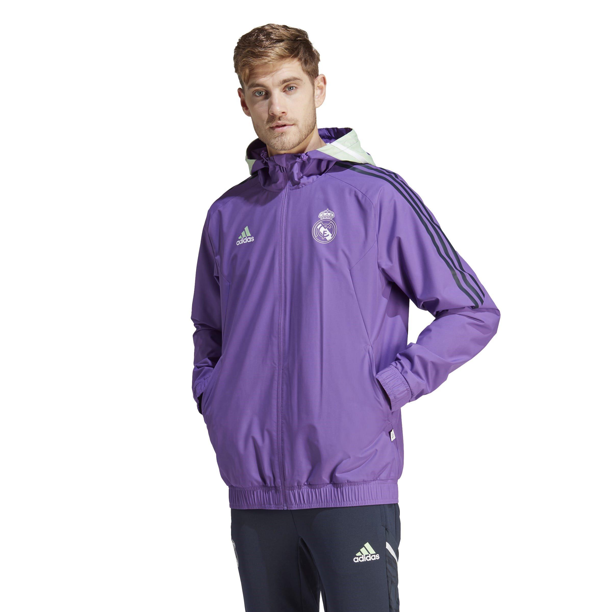Viola - adidas - Adidas Real Madrid Autumn Winter Weather-Resistant Windbreaker - 2