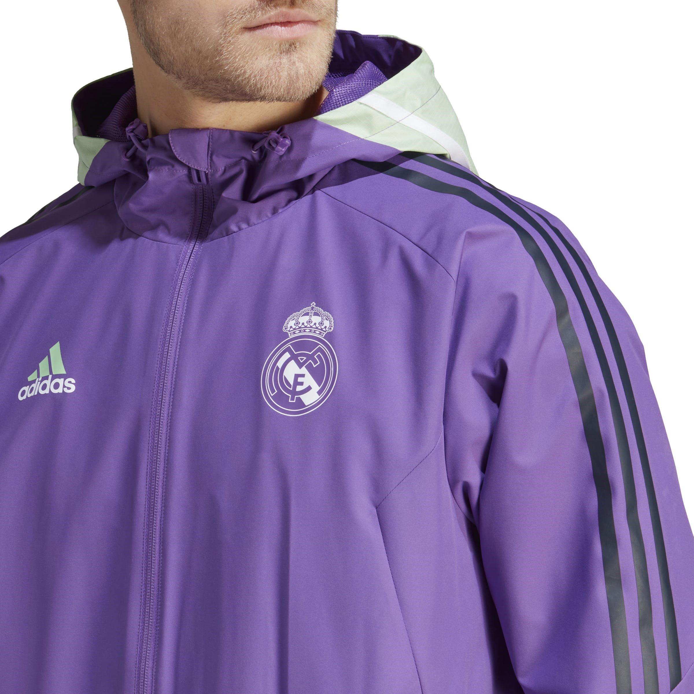 Viola - adidas - Adidas Real Madrid Autumn Winter Weather-Resistant Windbreaker - 5