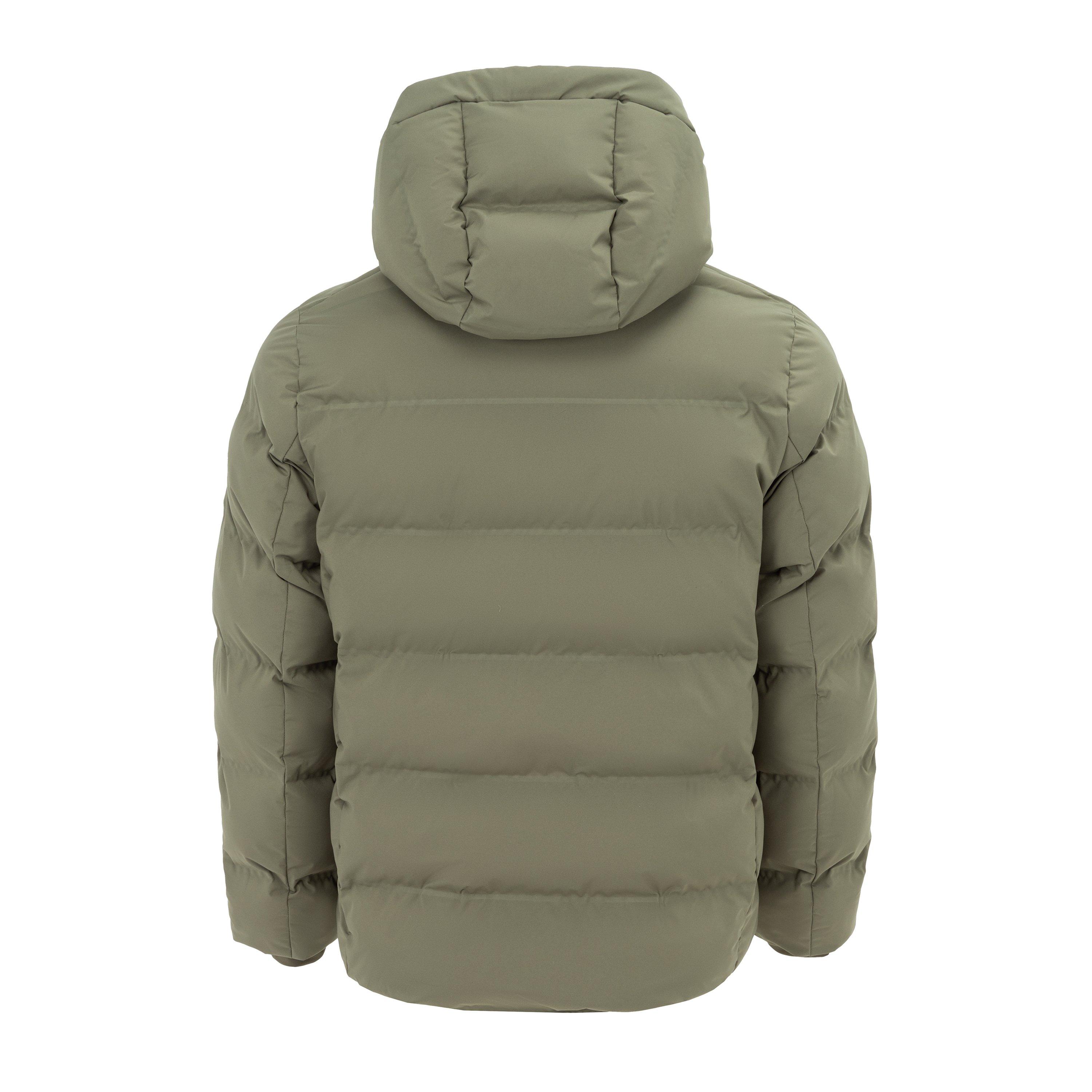 Khaki - Firetrap - Men's Hooded Full Zip Puffer Jacket - 2