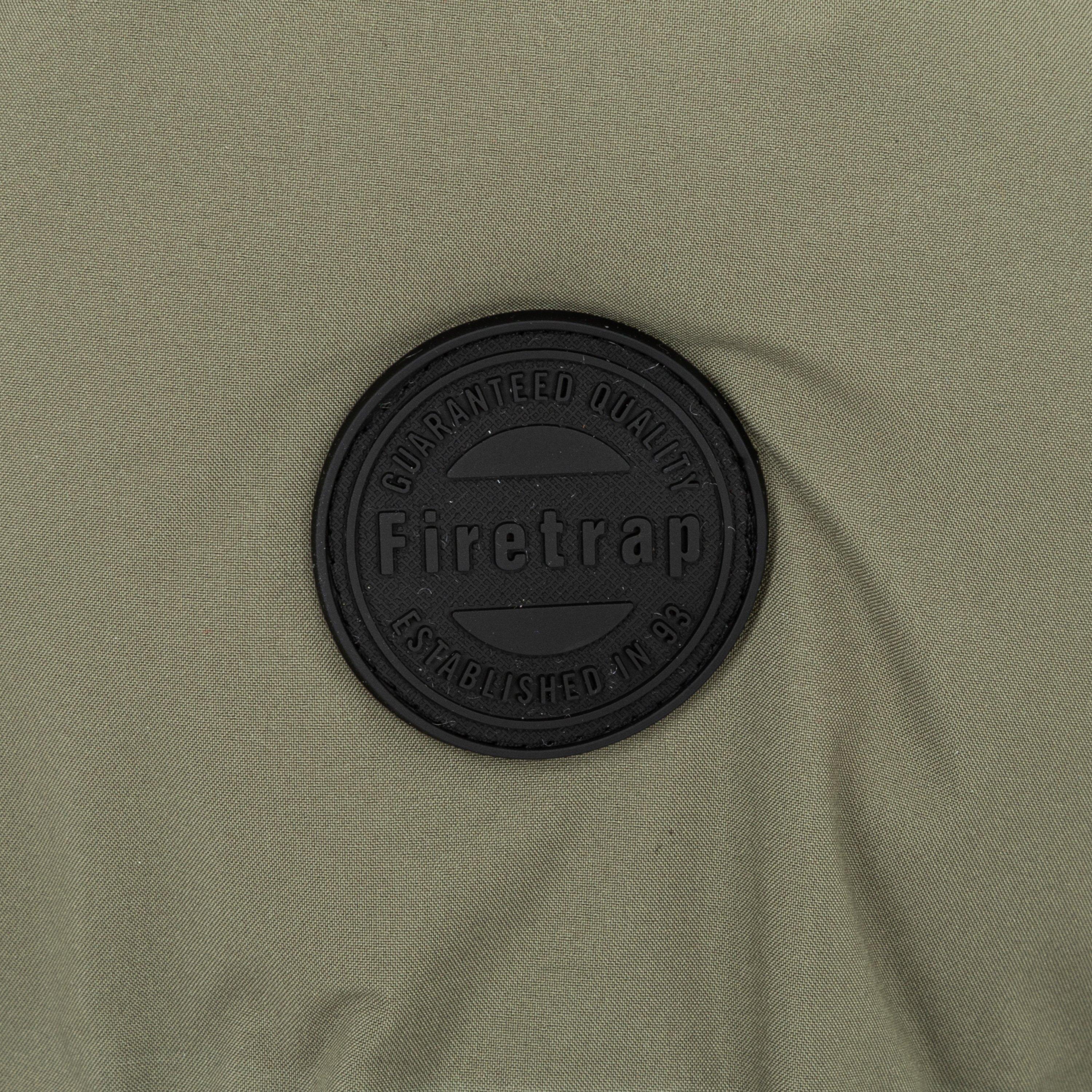 Khaki - Firetrap - Men's Hooded Full Zip Puffer Jacket - 4