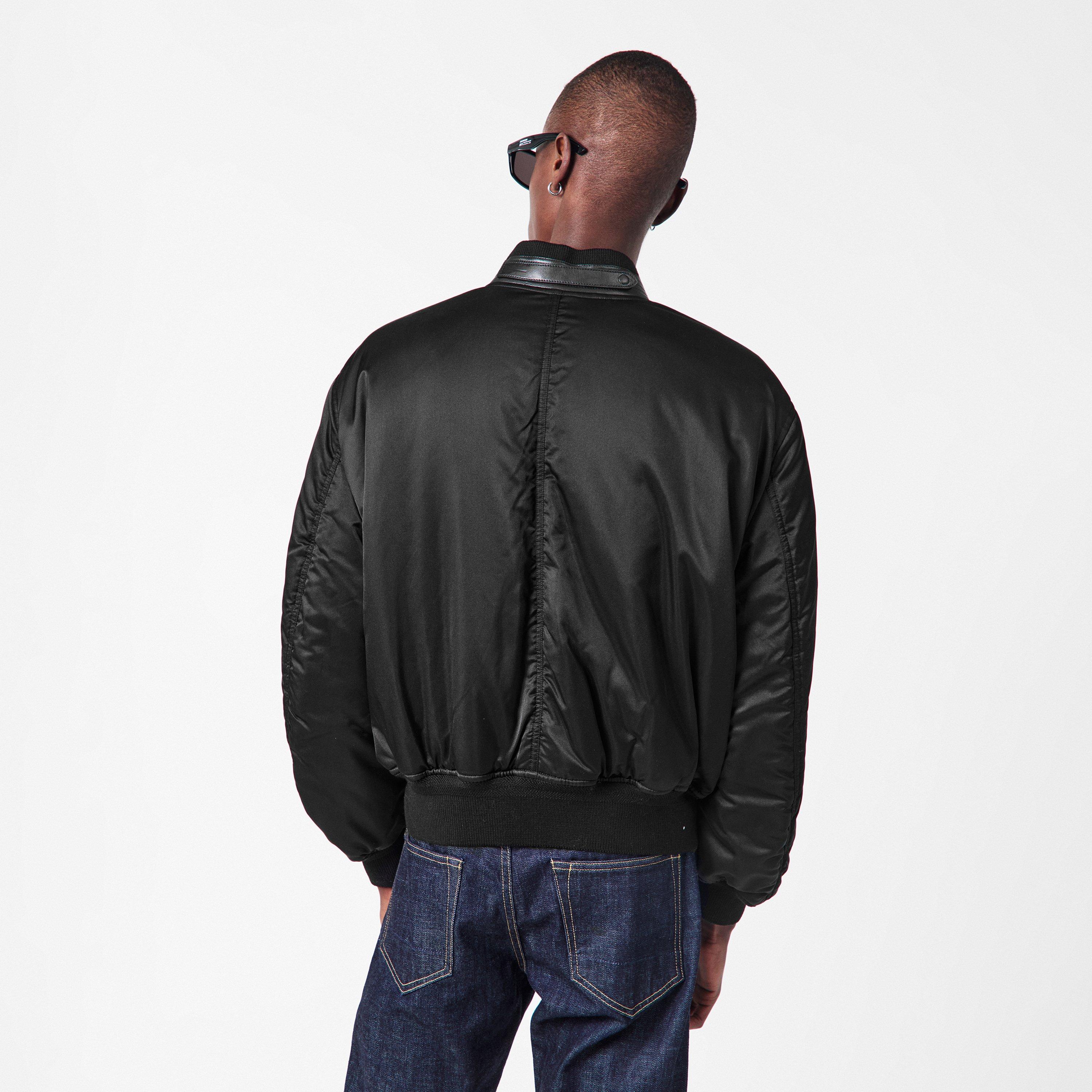 Black&Green - Tom Ford - Men's Satin Bomber Jacket - 4