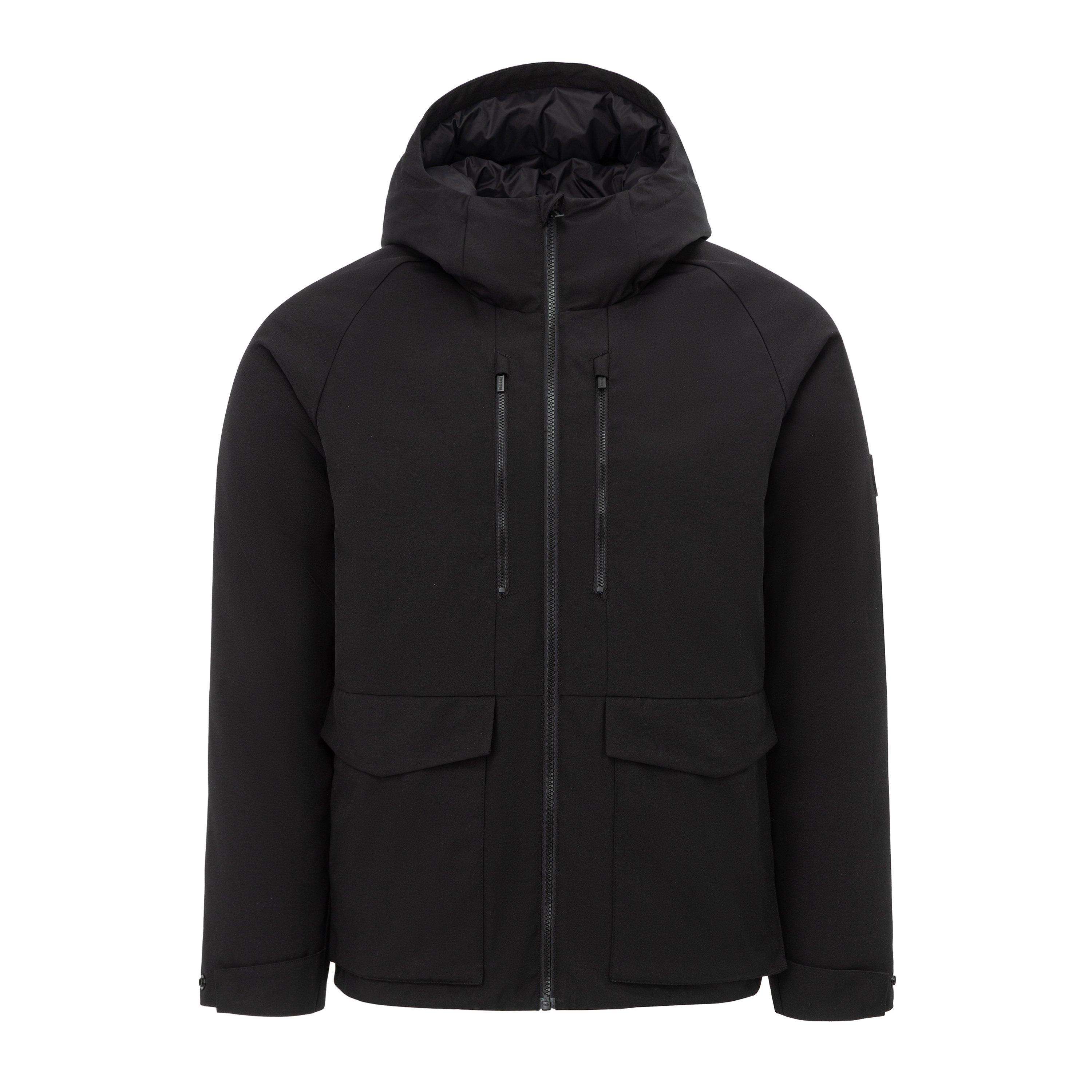 Firetrap Men's Hooded Full Zip 4 Pocket Rain Anorak