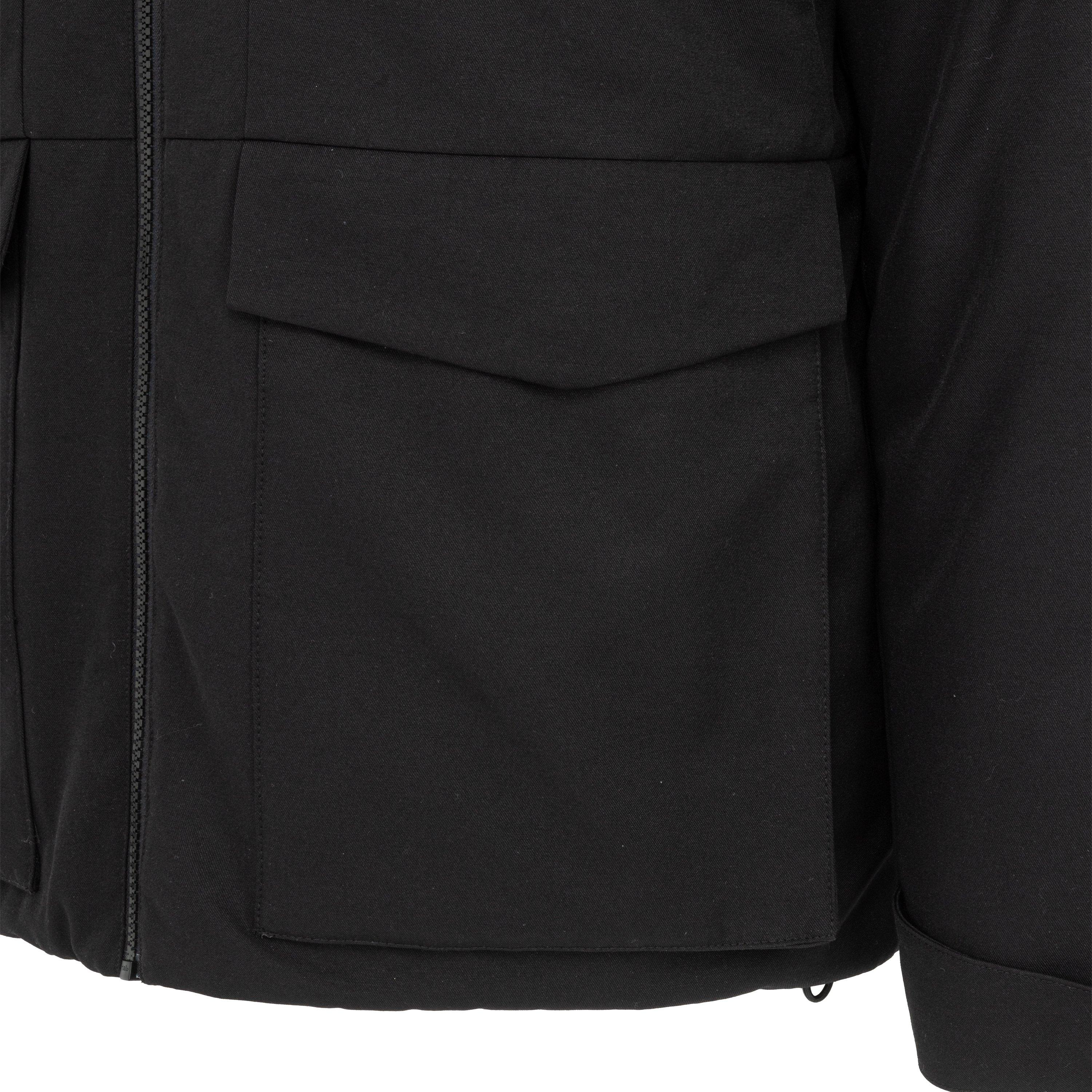 Black - Firetrap - Men's Hooded Full Zip 4 Pocket Rain Anorak - 5