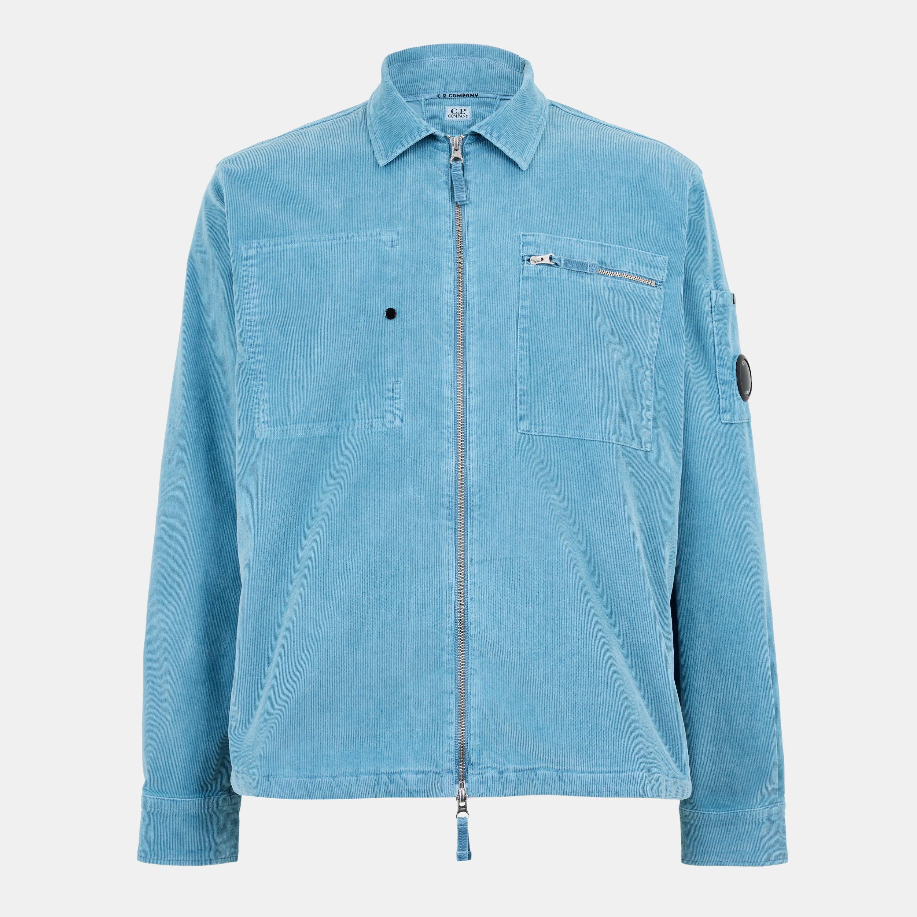 ひ*う様 【INTÉRIM】HYPER BIG UK CORDUROY COVE CP Company Men's Corduroy Long Sleeve Zip Overshirt | Cruise Fashion