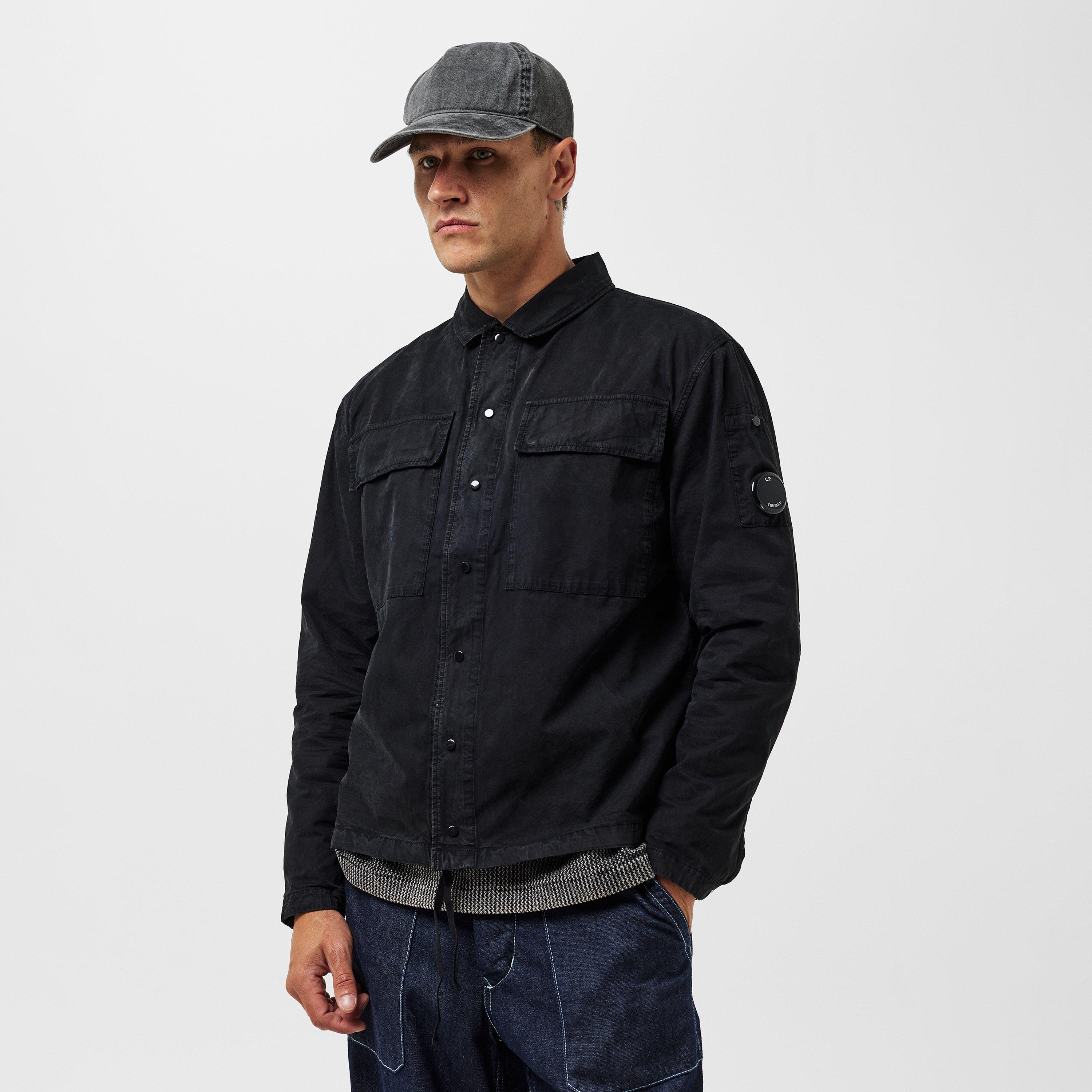 Black 999 - CP Company - Men's Multi-Pocket Classic Fit Overshirt - 3