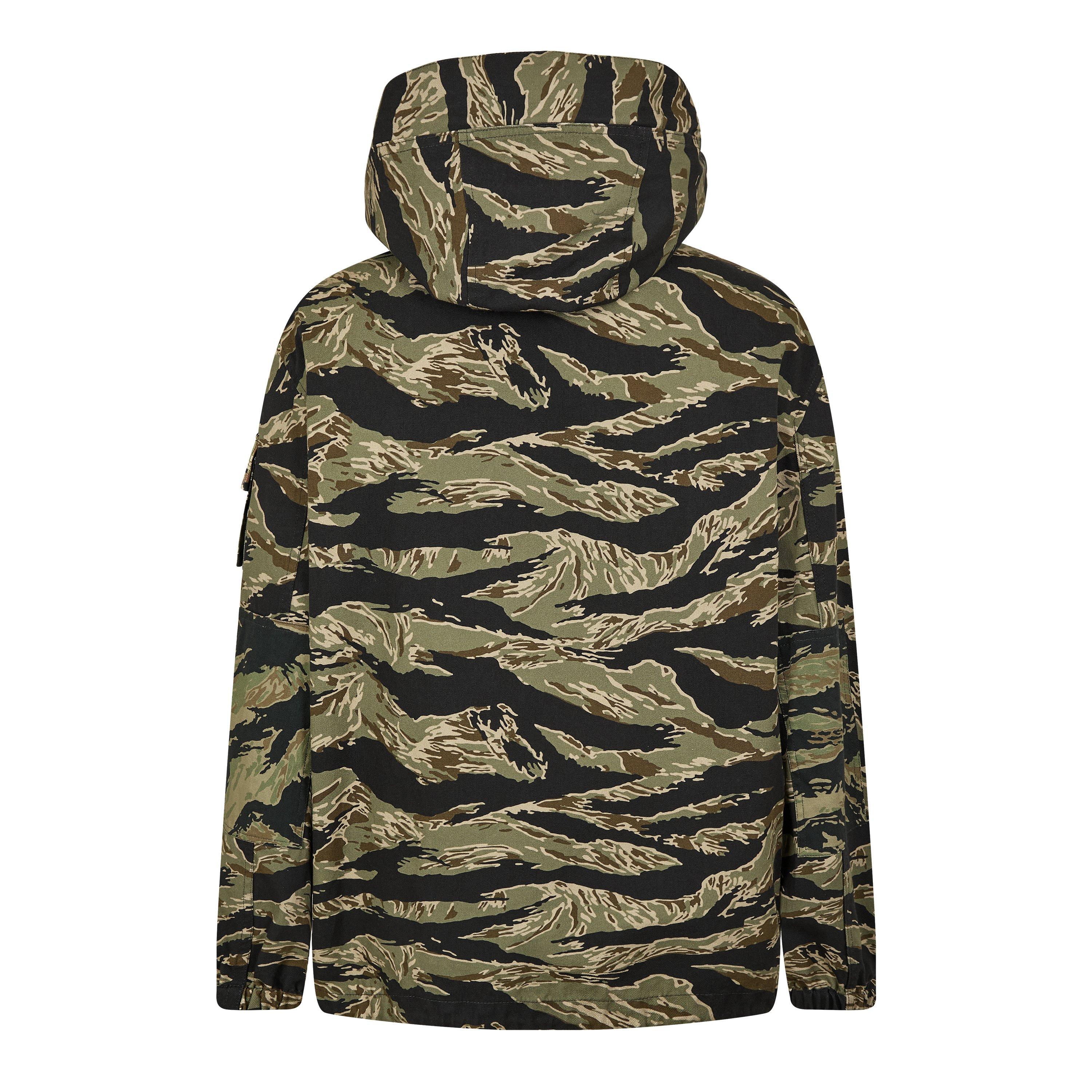Camo - GIVENCHY - Men's Givenchy Camo Print Cotton Long Sleeve Hooded Windbreaker - 2
