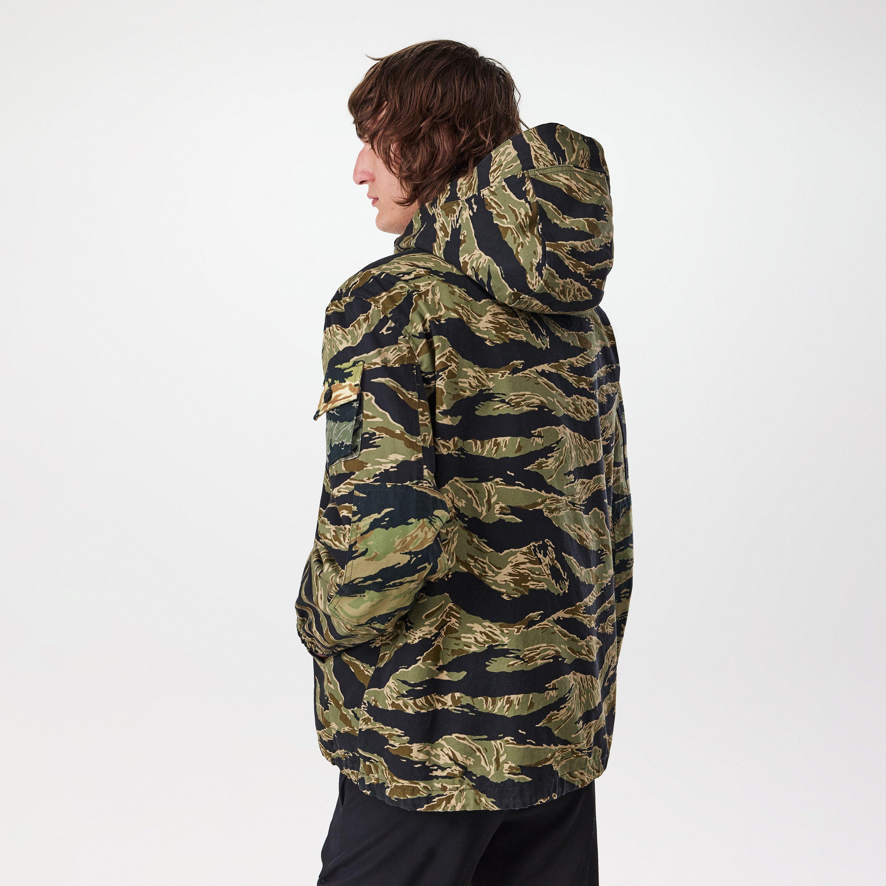Camo - GIVENCHY - Men's Givenchy Camo Print Cotton Long Sleeve Hooded Windbreaker - 4
