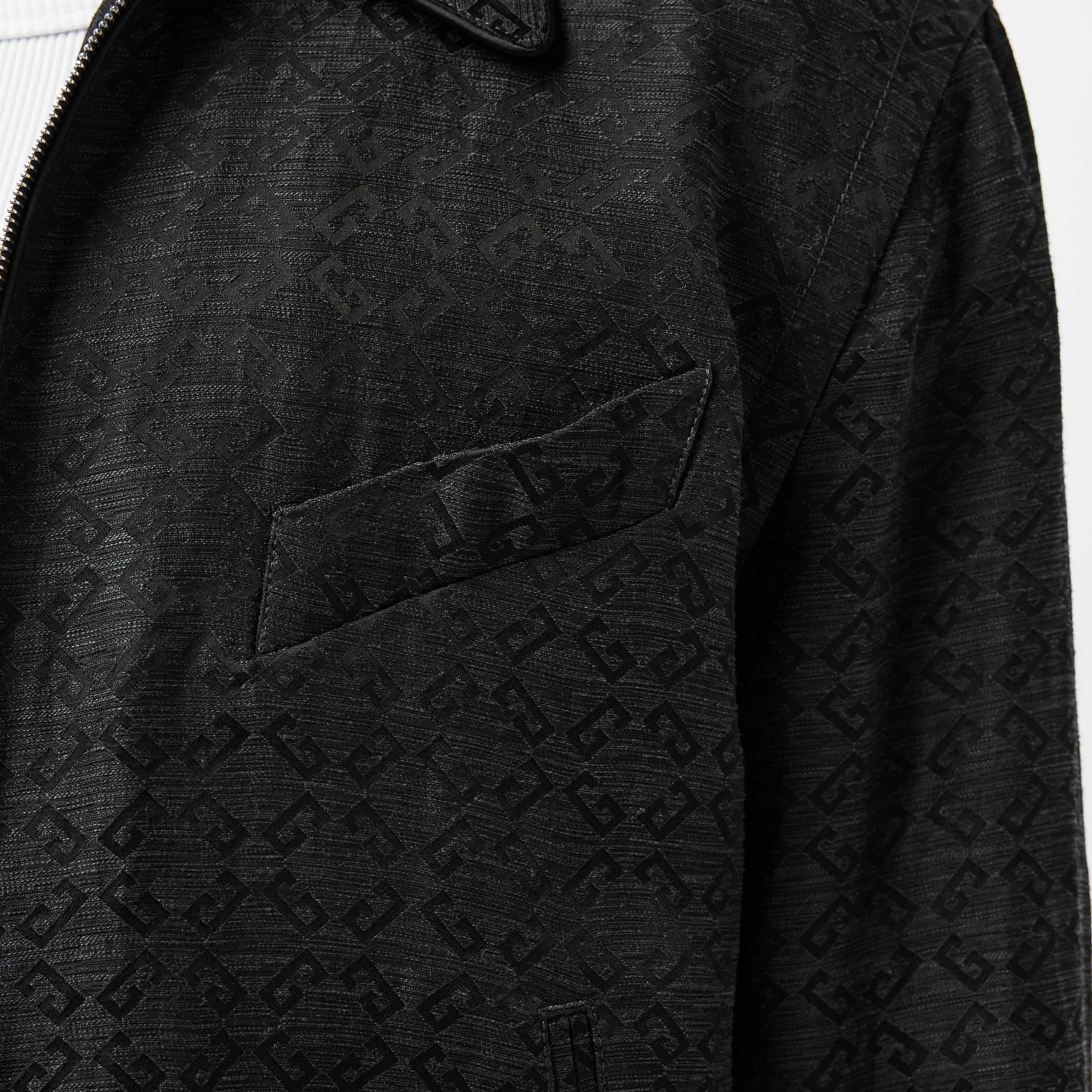 Dark Grey - GIVENCHY - Men's Monogram Blouson Linen Long Sleeve Coach Jacket - 5