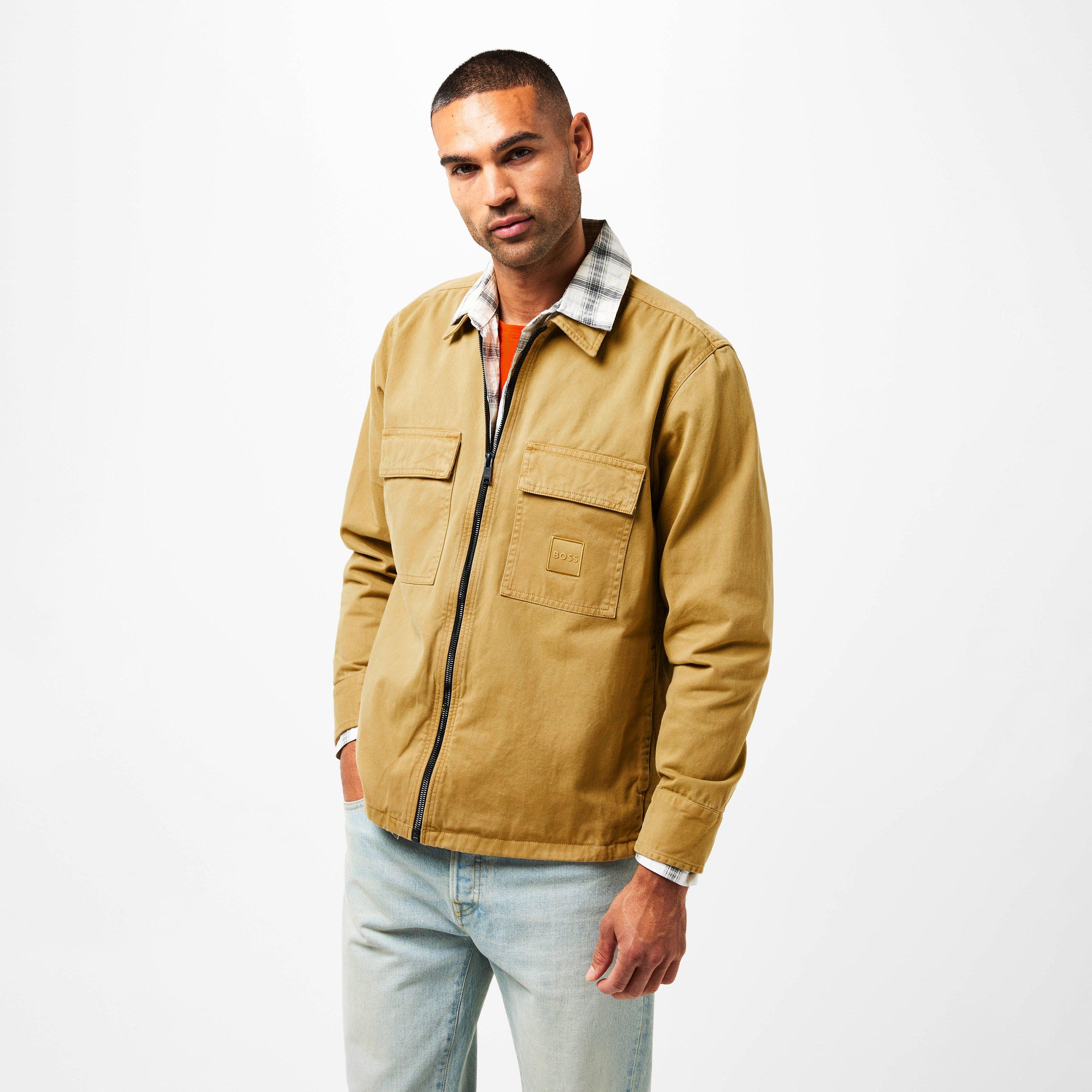 Medium Beige - Boss - Men's Lovel Zipped Overshirt - 3