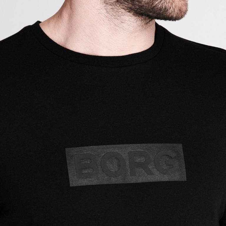 Noir 90651 - Bjorn Borg - Roberto leaf-print linen shirt Orange - 4
