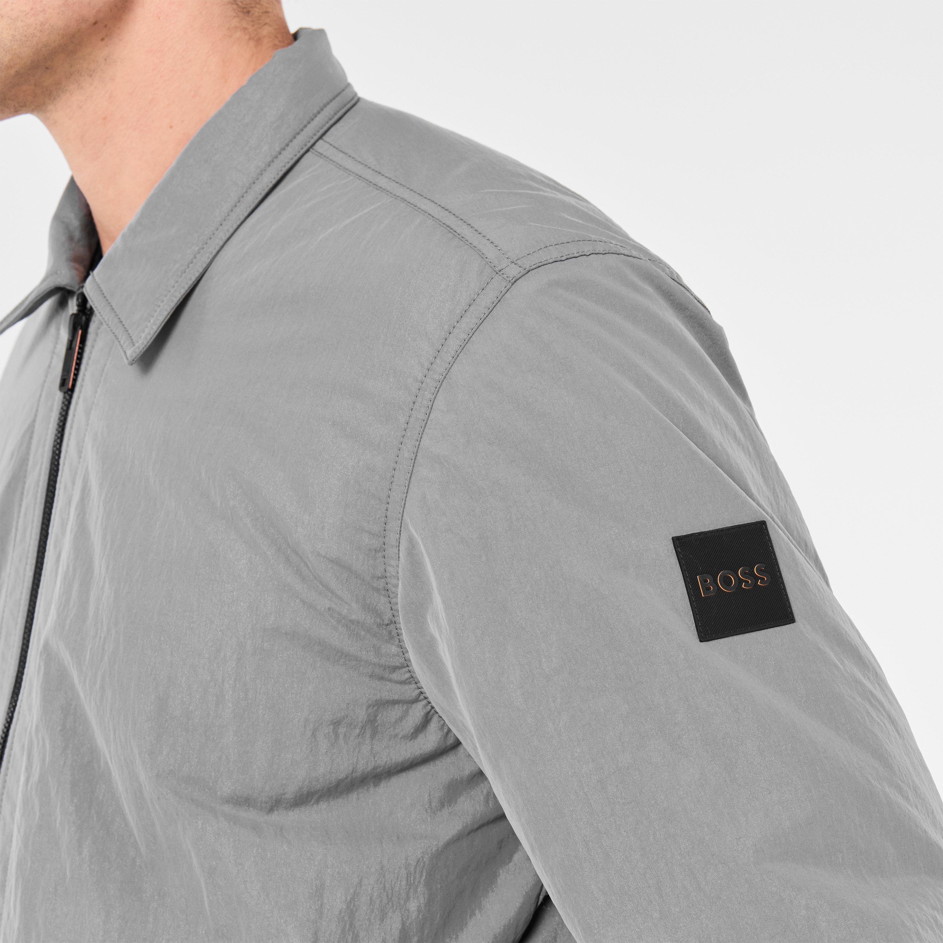 Open Grey 062 - Boss - Men's Leejay Orange Overshirt - 5