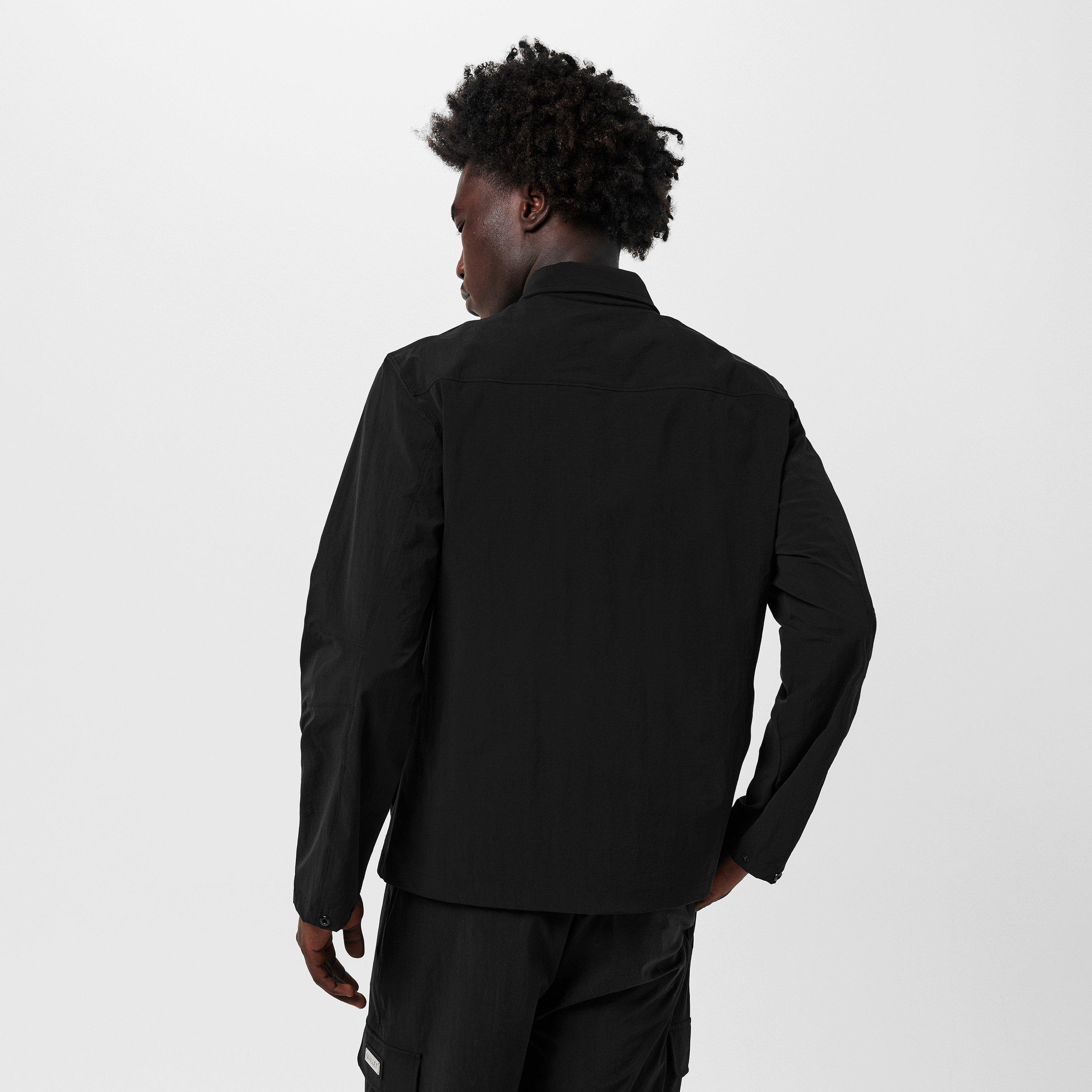 Black - Mallet - Men's 's Long Sleeve Zipped Overshirt - 4