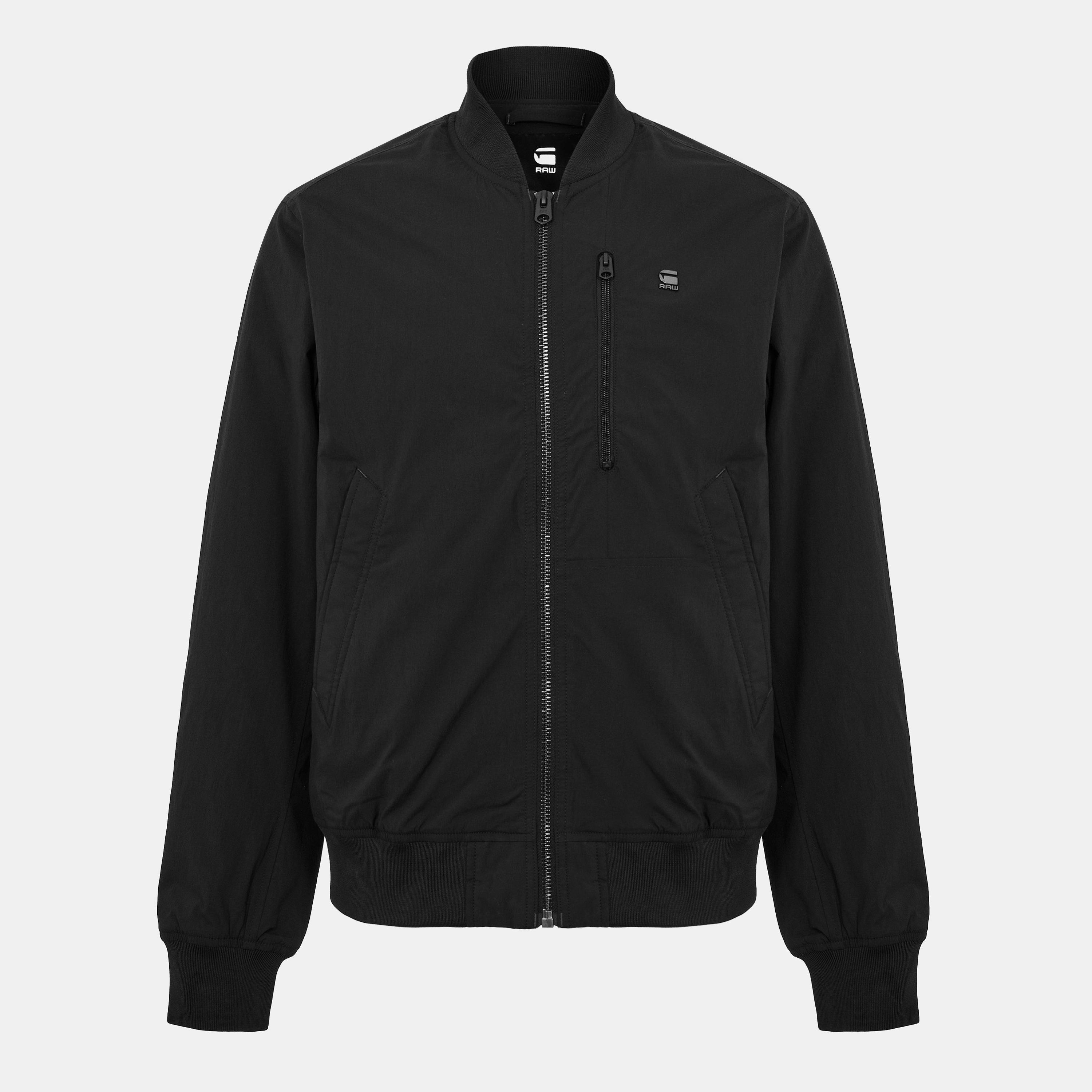 G Star Men's Gstar Tech Technical Fabric Bomber Jacket - Black - Medium