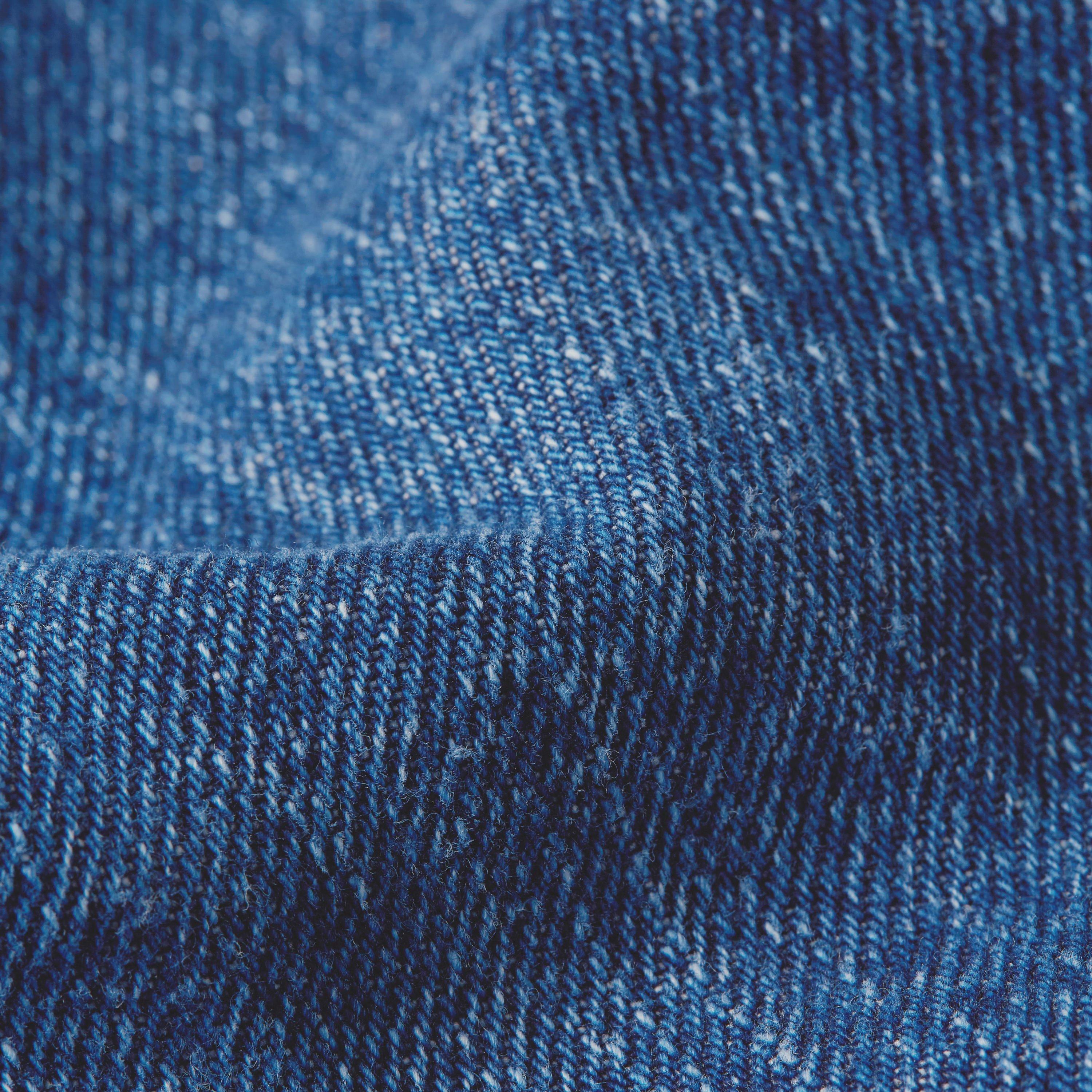 Mid Blue - G Star - Men's Mosa Denim Cotton Long Sleeve Overshirt - 5