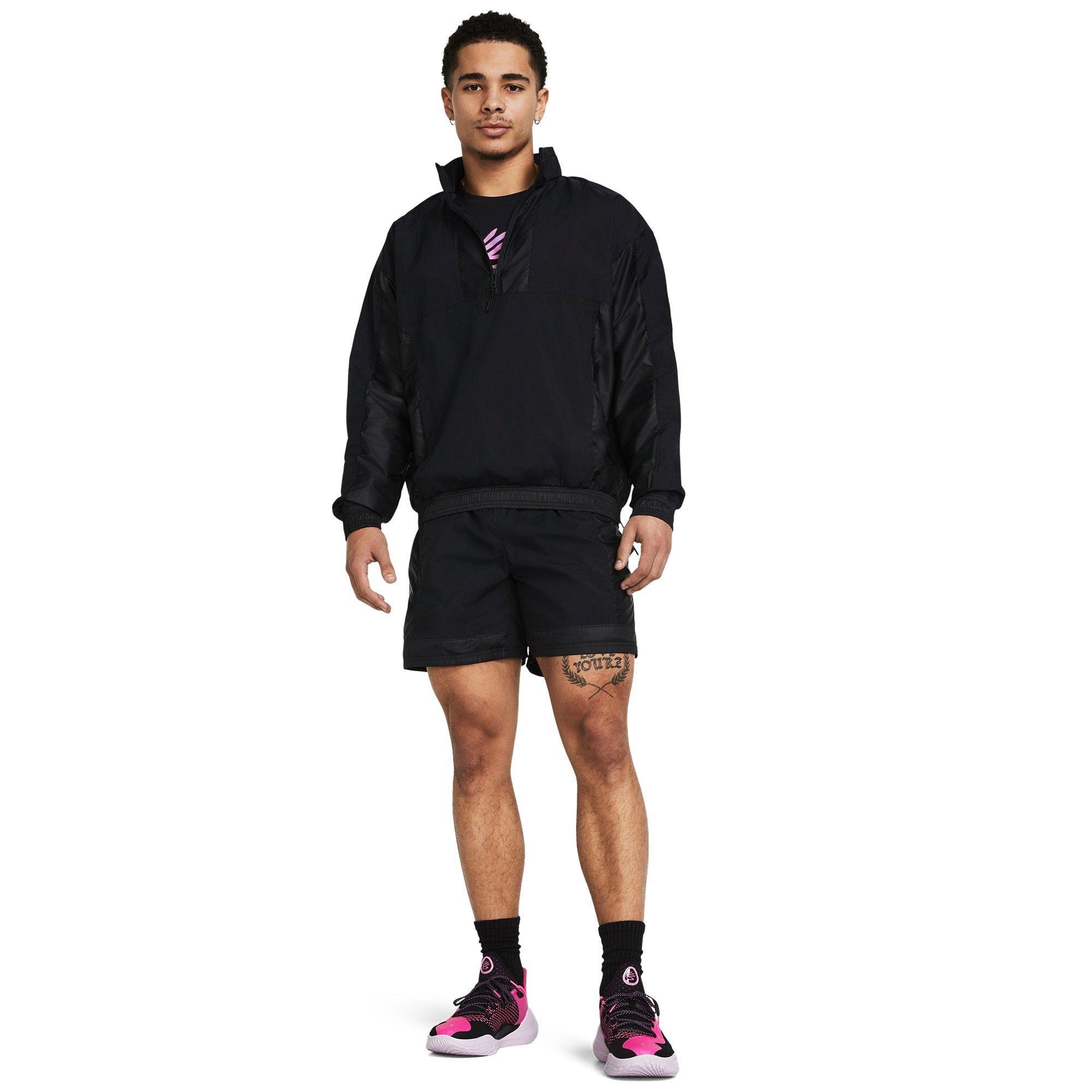 Black - Under Armour - Curry Woven Performance Training Jacket - 4