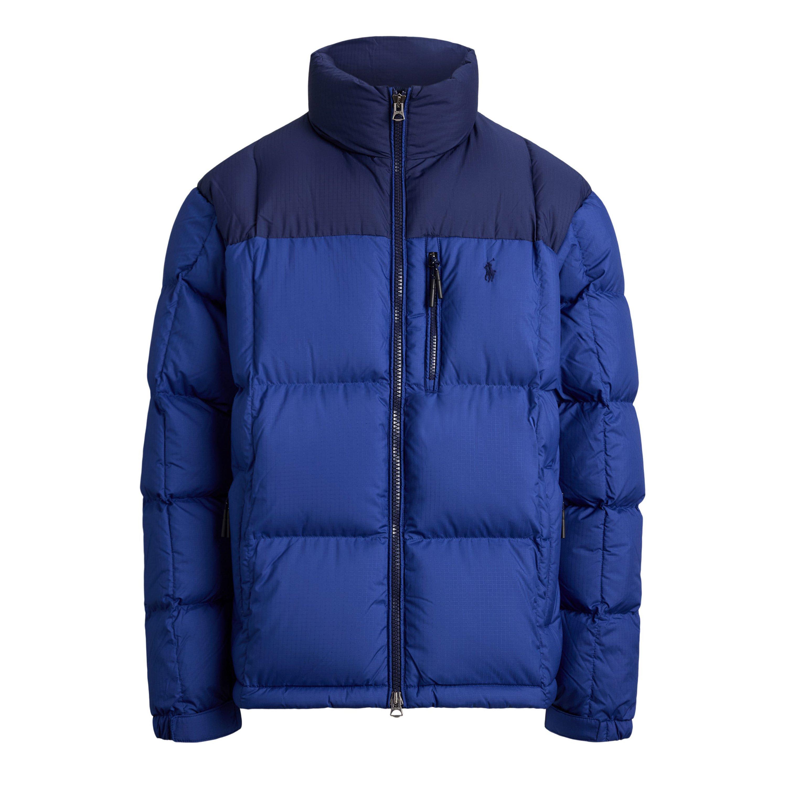 Polo Ralph Lauren Men's El Cap Waterproof Duck Down Detachable Hood Short Puffer Jacket - Newprt Nvy/Blue - L
