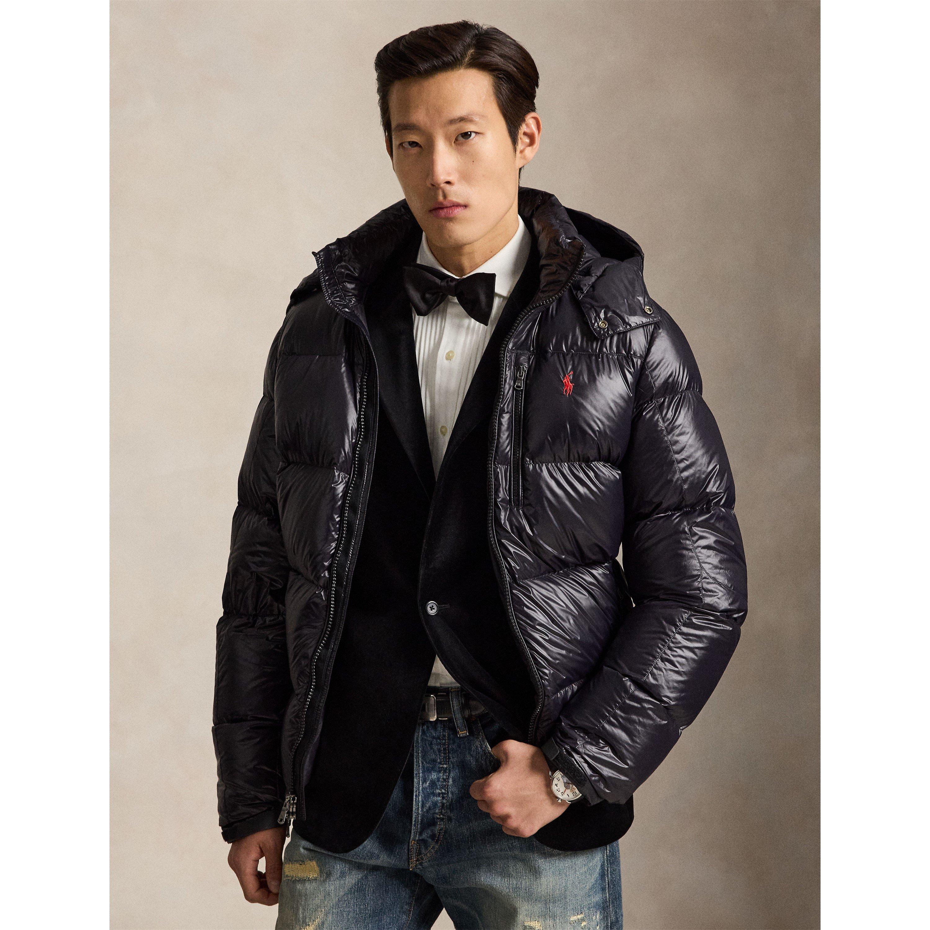 Blk Glossy - Polo Ralph Lauren - Men's El Cap Waterproof Duck Down Detachable Hood Short Puffer Jacket - 2