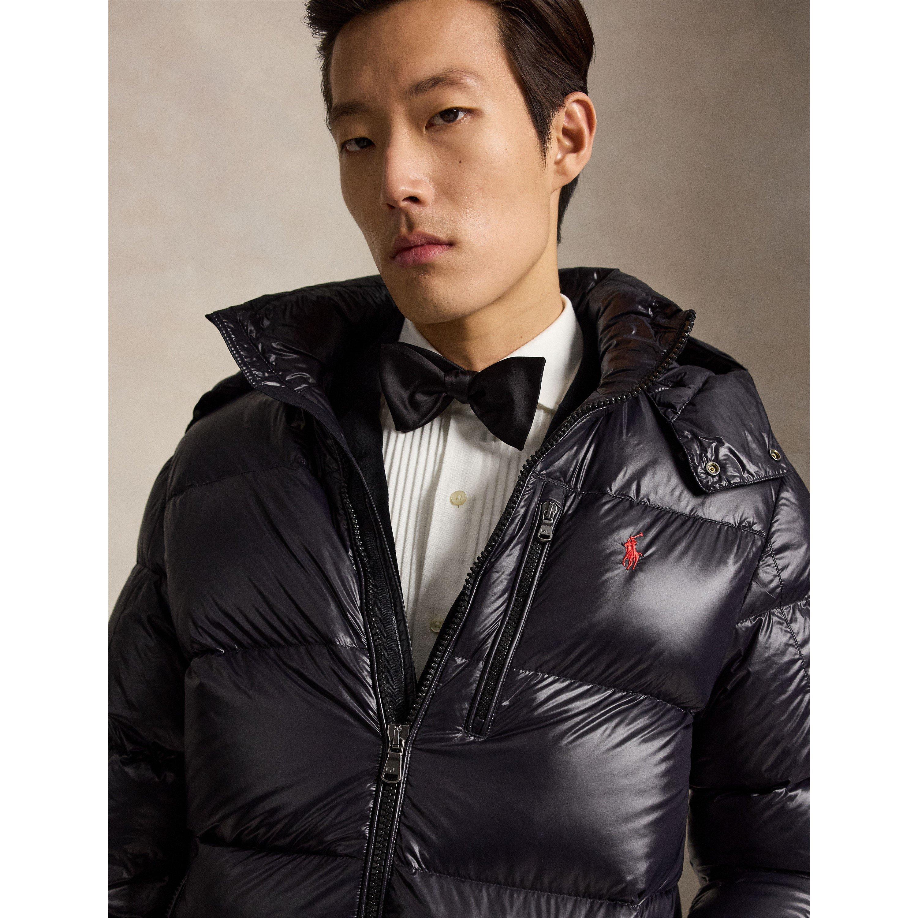Blk Glossy - Polo Ralph Lauren - Men's El Cap Waterproof Duck Down Detachable Hood Short Puffer Jacket - 4