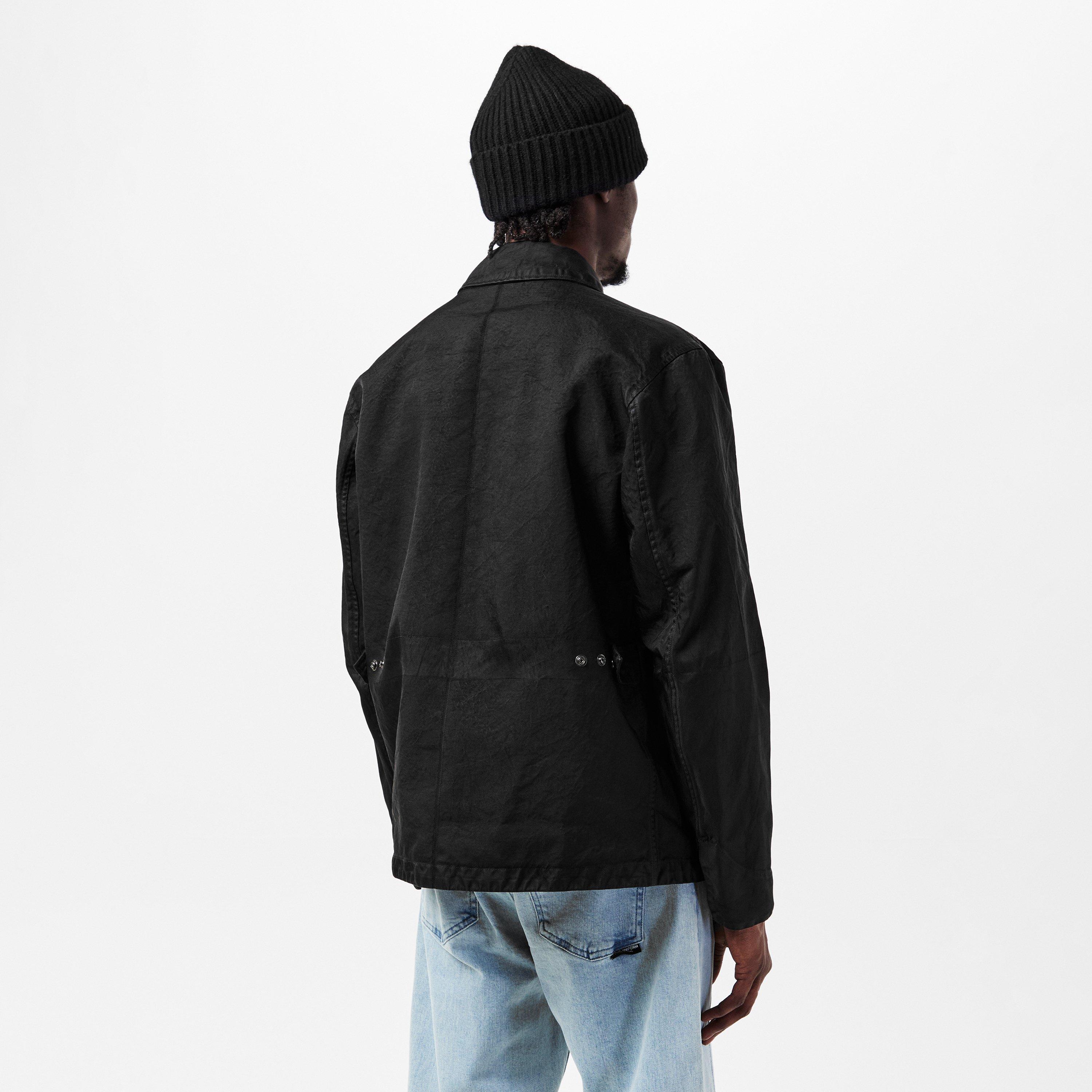 Black 999 - Massimo Osti Studio - Men's Military Inspired Structured Overshirt - 4