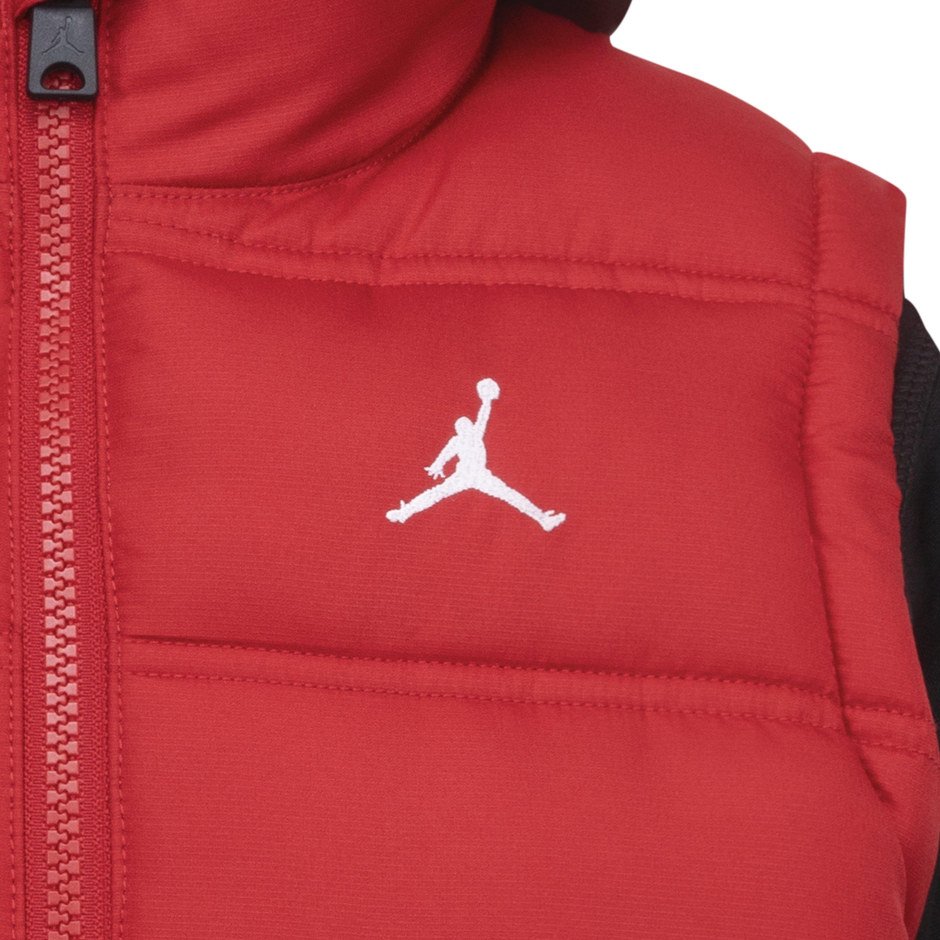 Rouge/Noir - Air Jordan - Kids'  Lightweight Quilted Puffer Jacket - 3