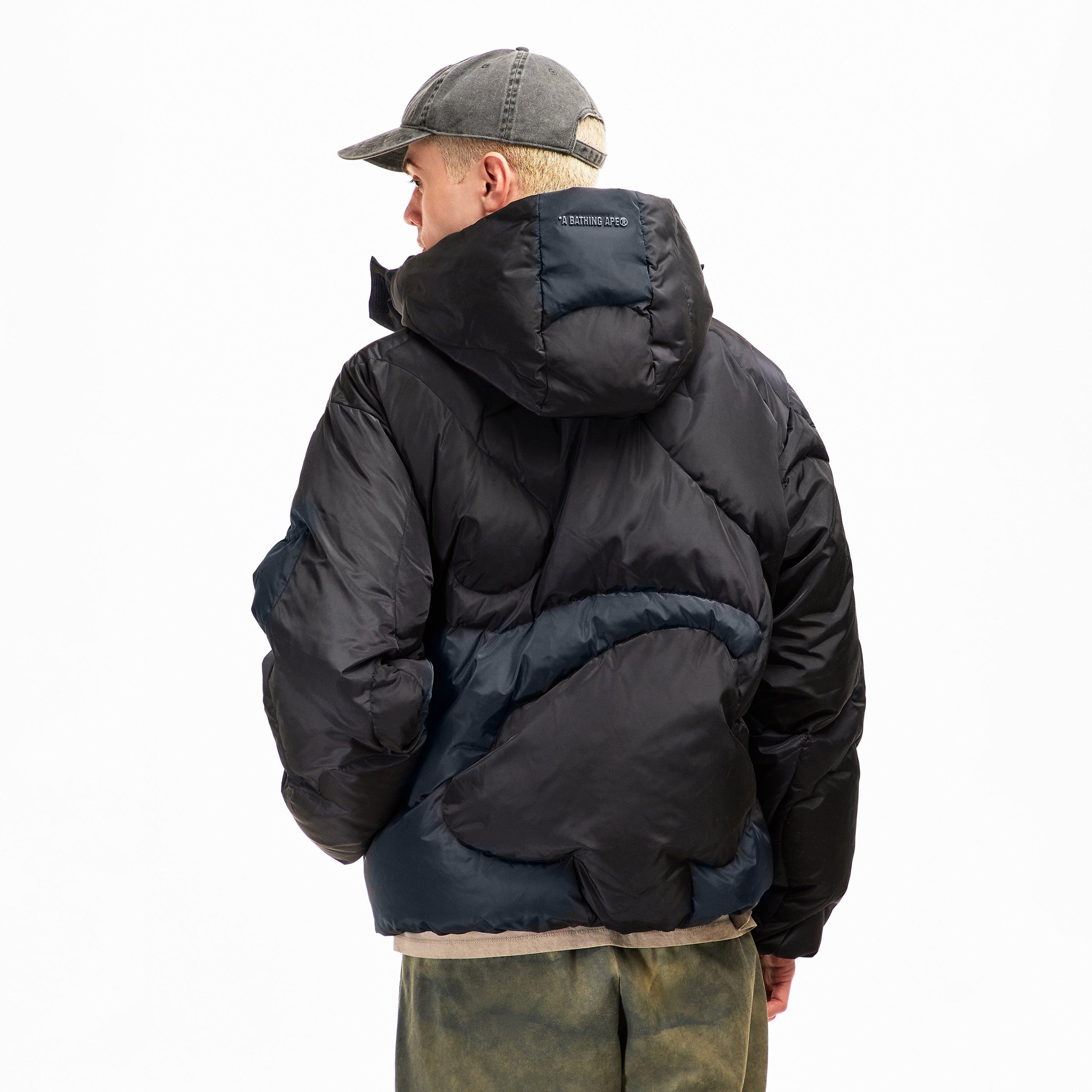 Black - A Bathing Ape - Bape Camo Puffer Sn54 - 4