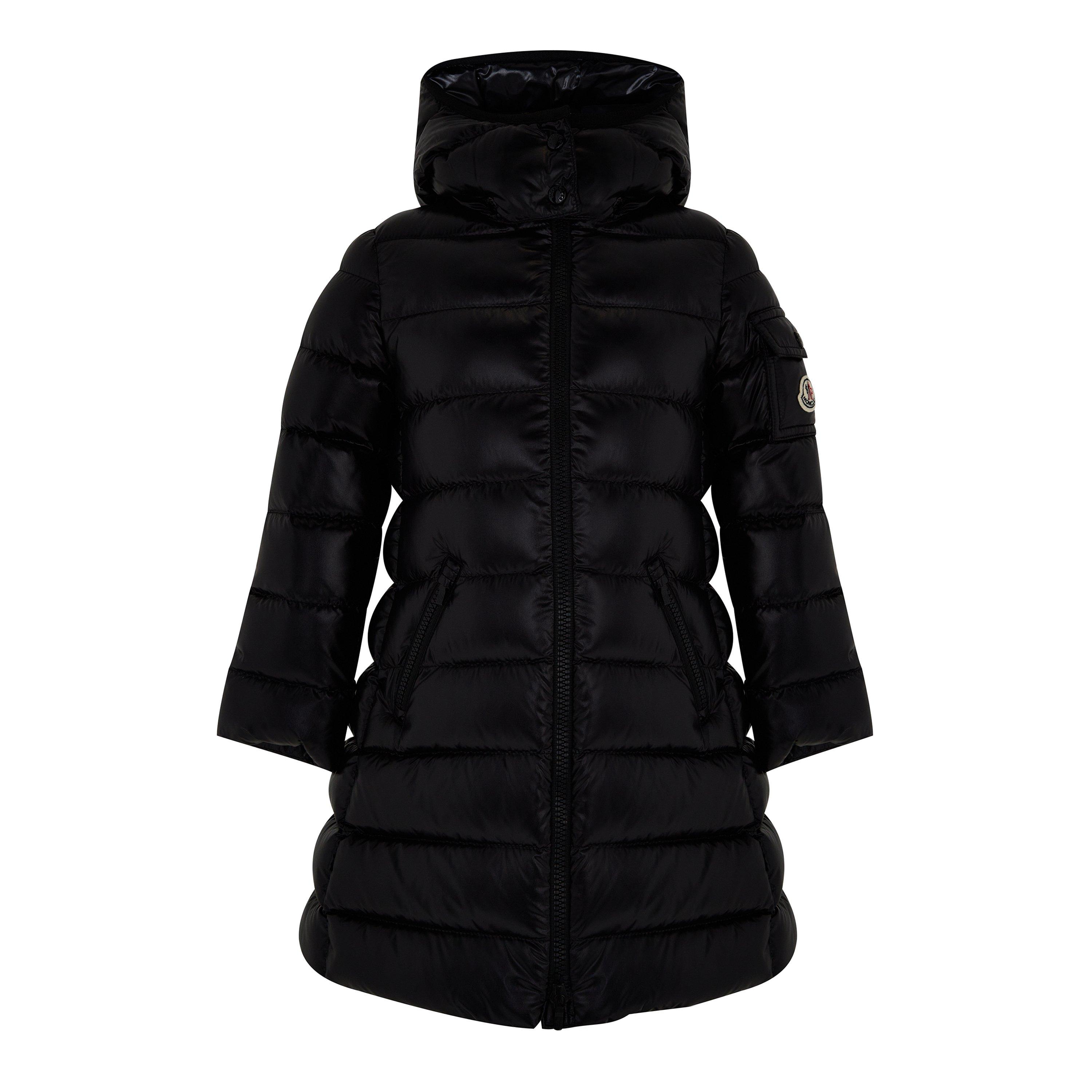Moncler Kids' Moka Goose Down Detachable Hood Short Puffer Jacket - Black 999 - Size 10Y